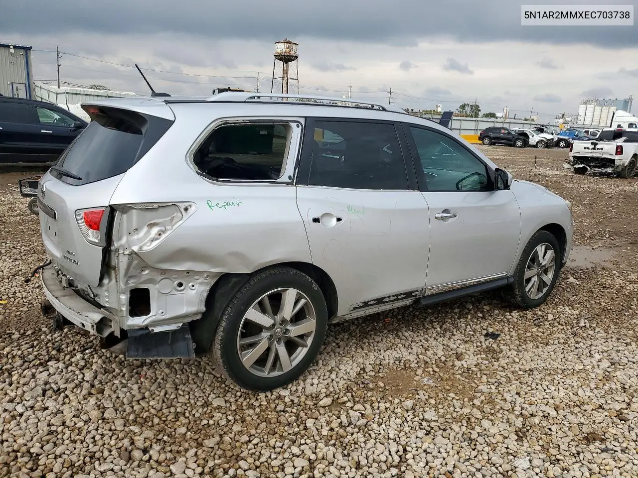 2014 NISSAN PATHFINDER VIN 5N1AR2MMXEC703738 — фото 3