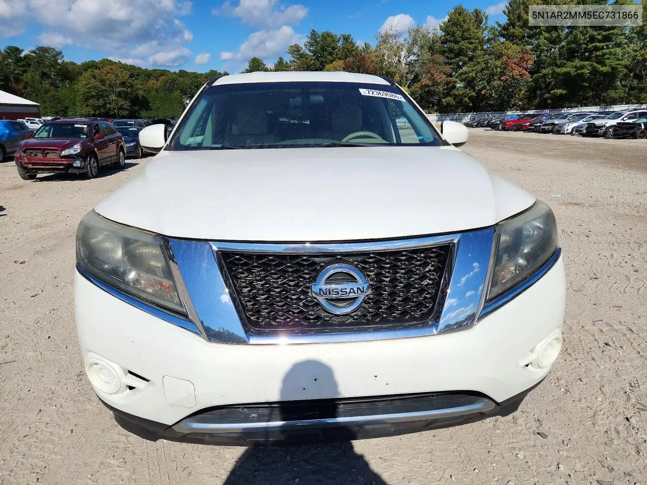 2014 NISSAN PATHFINDER VIN 5N1AR2MM5EC731866 — фото 5