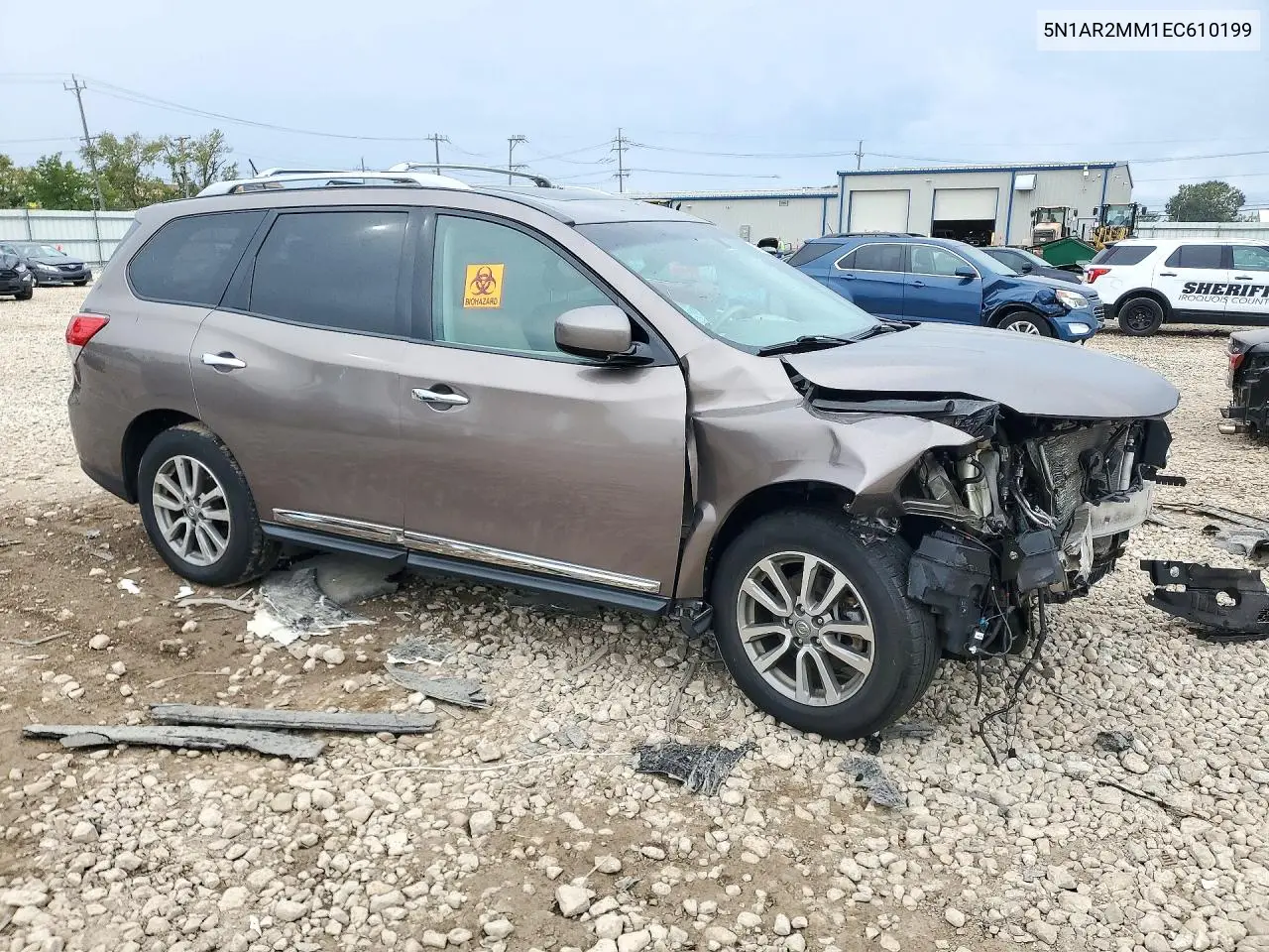 2014 NISSAN PATHFINDER VIN 5N1AR2MM1EC610199 — фото 4