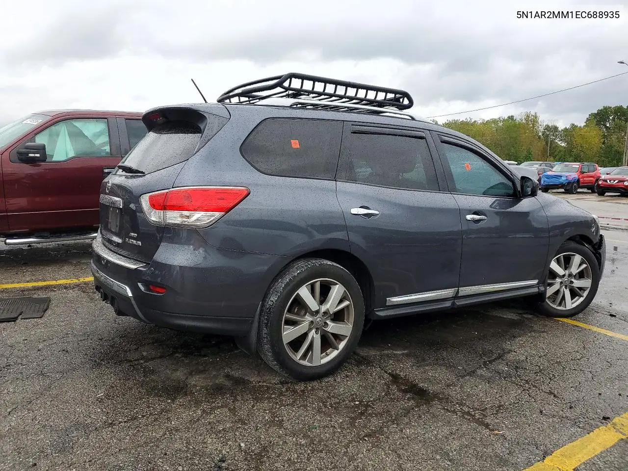 2014 NISSAN PATHFINDER VIN 5N1AR2MM1EC688935 — фото 3