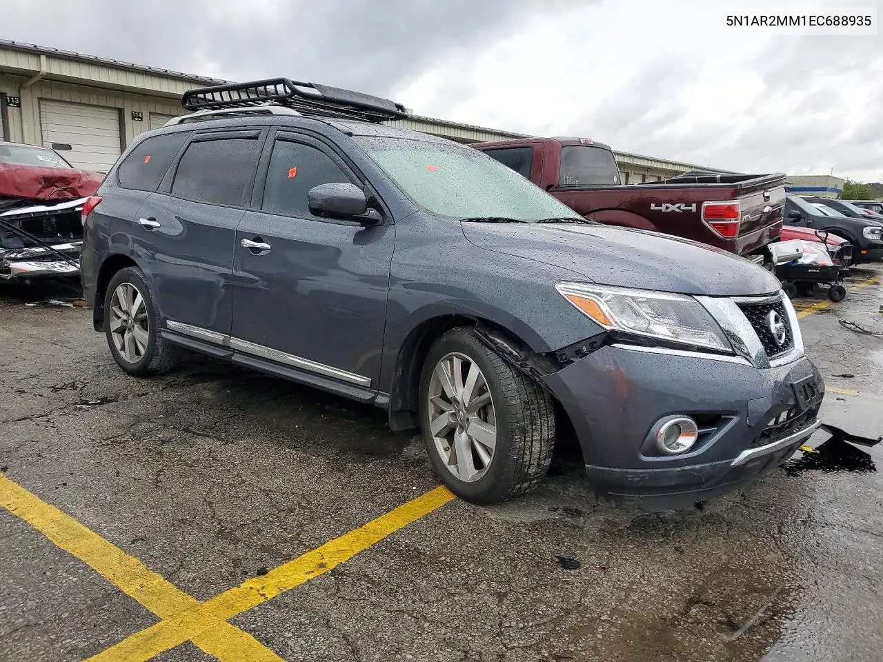 2014 NISSAN PATHFINDER VIN 5N1AR2MM1EC688935 — фото 4