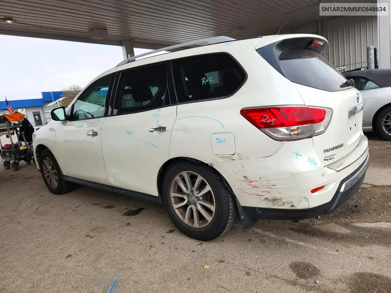 2015 NISSAN PATHFINDER VIN 5N1AR2MM5FC648634 — фото 2