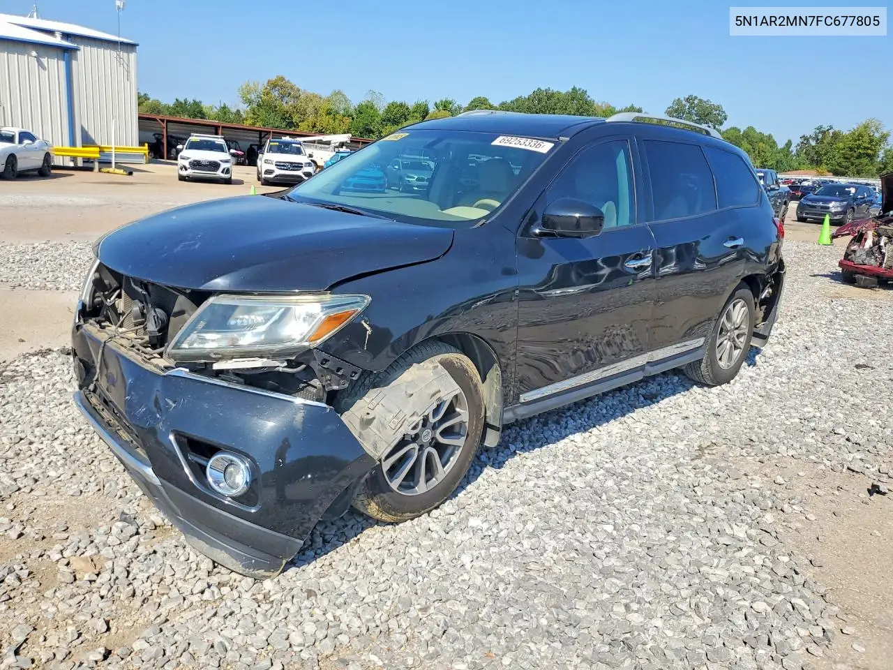 NISSAN PATHFINDER 2015, VIN 5N1AR2MN7FC677805