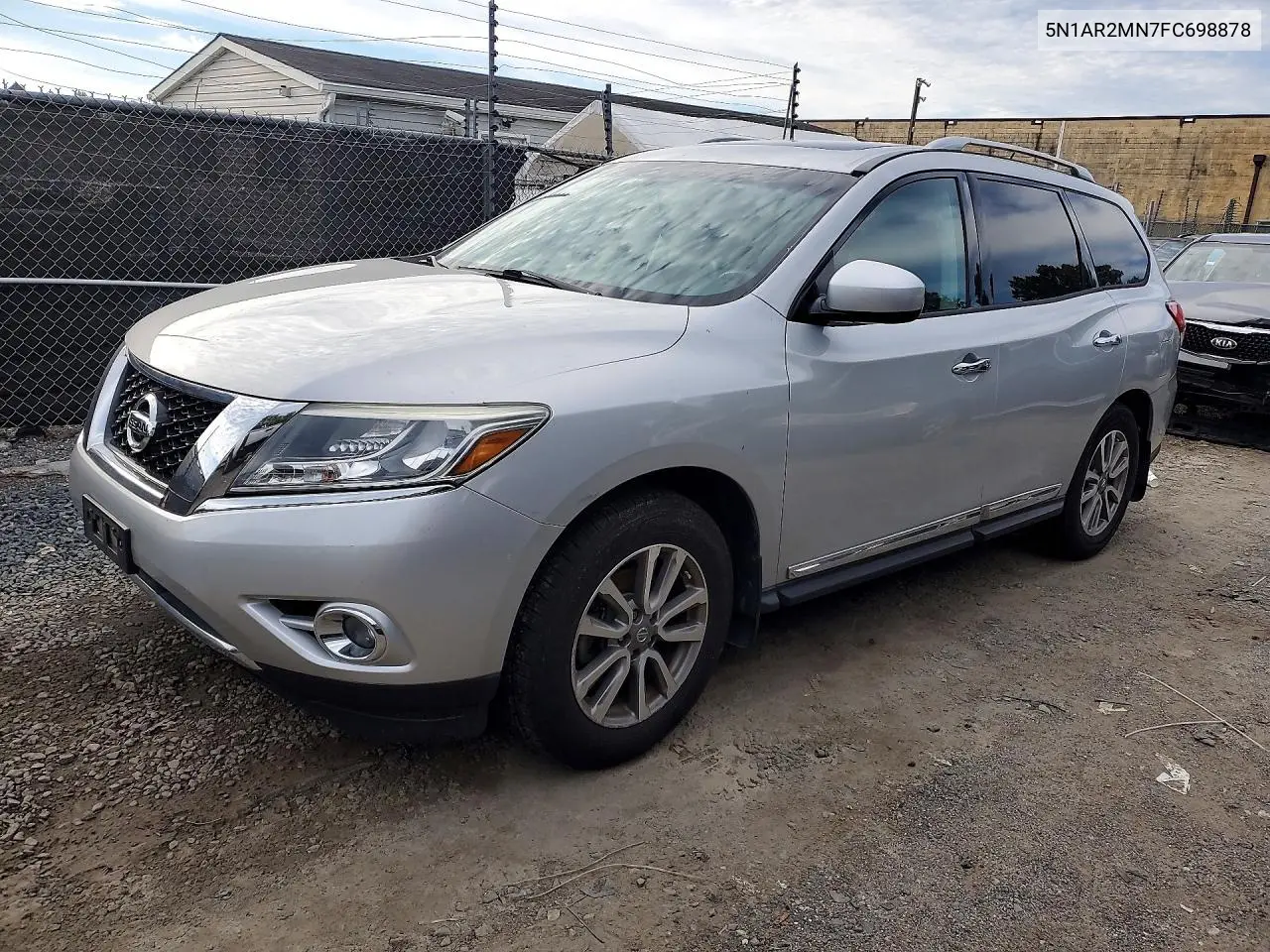 NISSAN PATHFINDER 2015, VIN 5N1AR2MN7FC698878