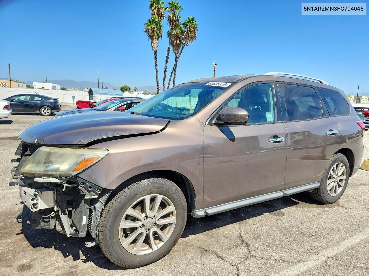 NISSAN PATHFINDER 2015, VIN 5N1AR2MN3FC704045