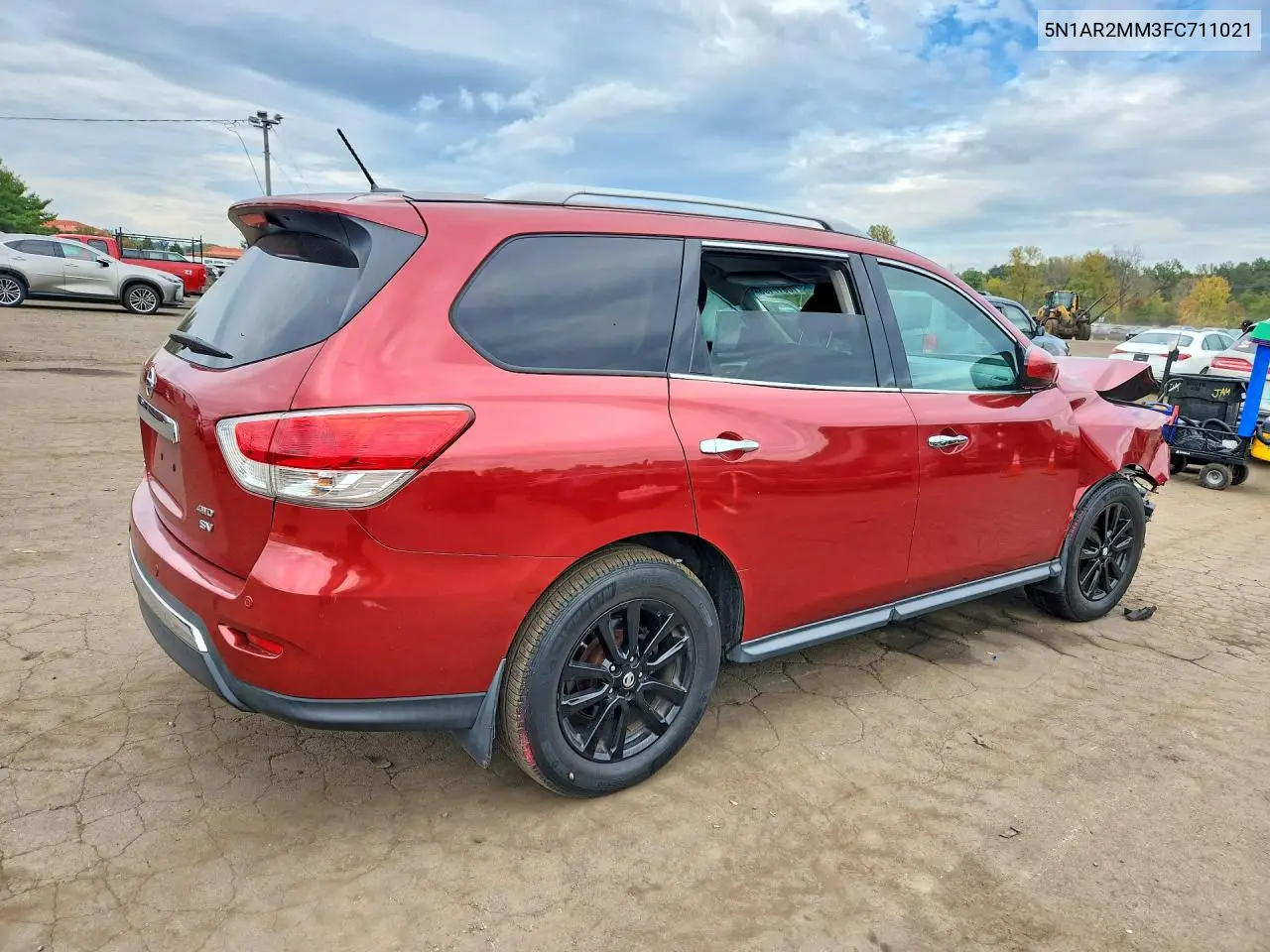 2015 NISSAN PATHFINDER VIN 5N1AR2MM3FC711021 — фото 3