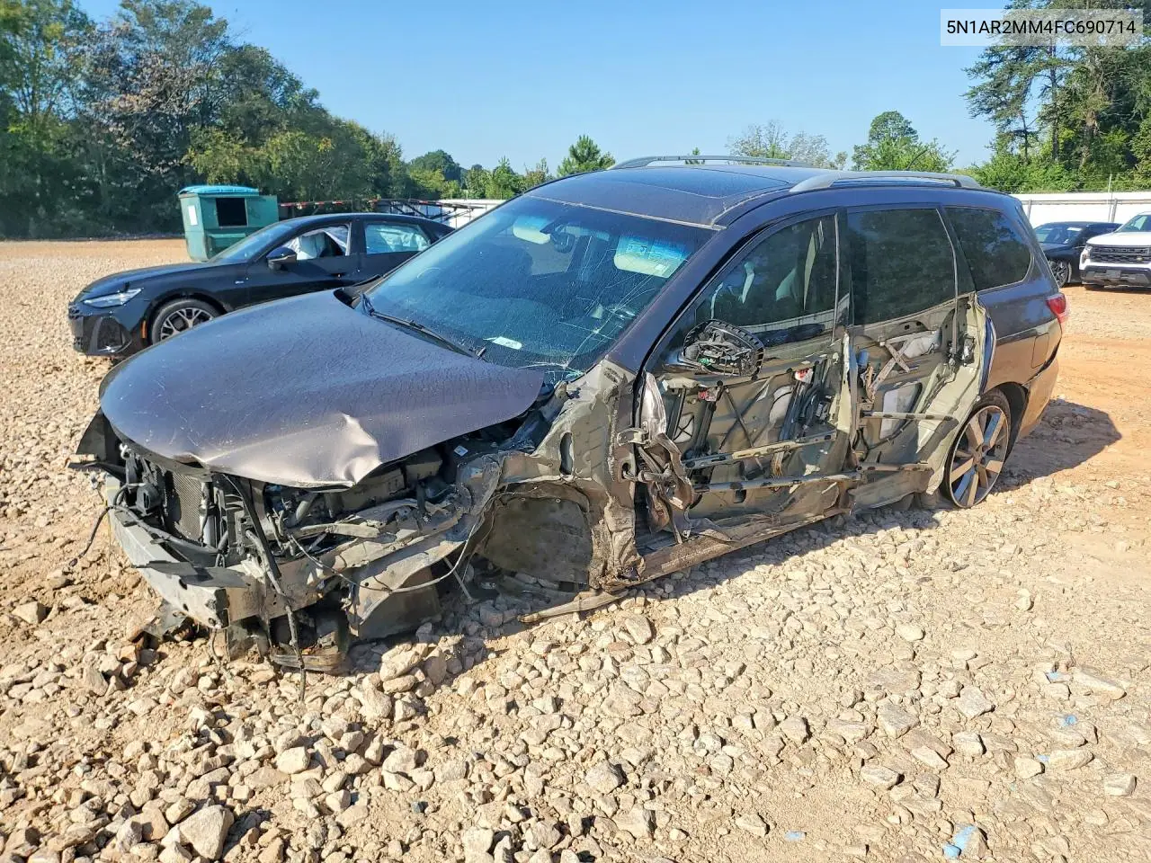 NISSAN PATHFINDER 2015, VIN 5N1AR2MM4FC690714