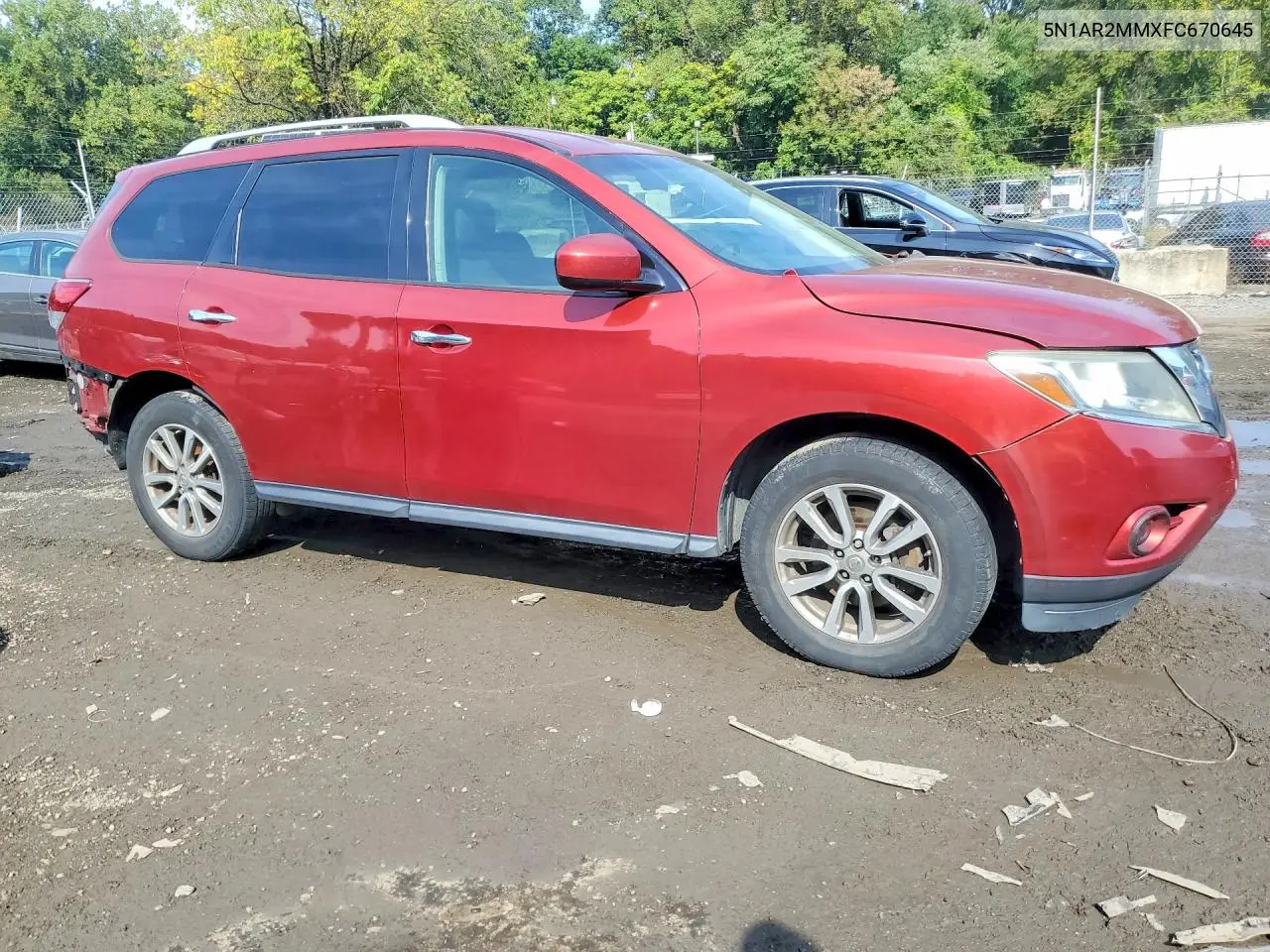 2015 NISSAN PATHFINDER VIN 5N1AR2MMXFC670645 — фото 4