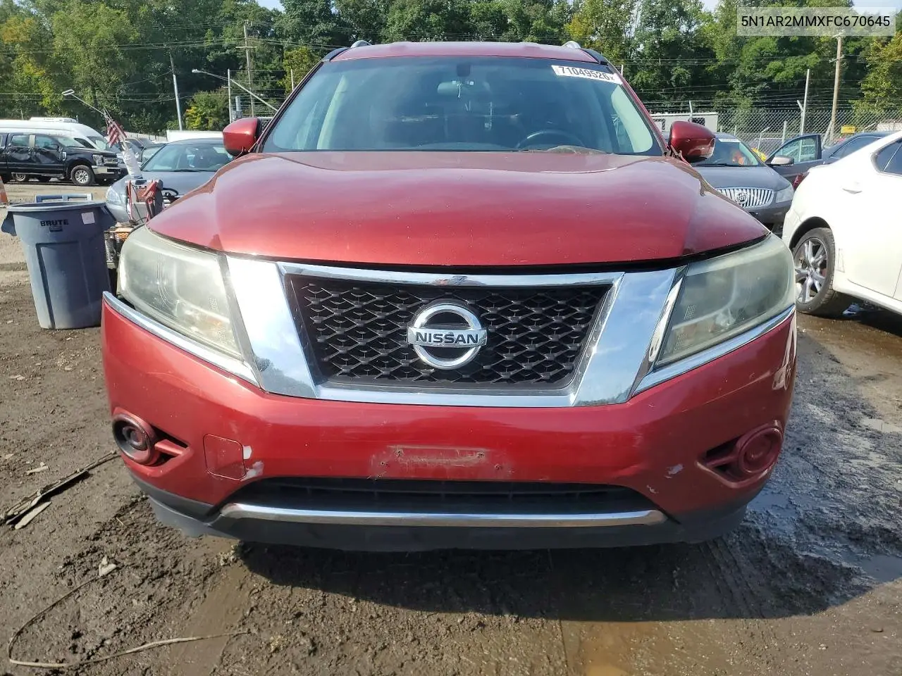 2015 NISSAN PATHFINDER VIN 5N1AR2MMXFC670645 — фото 5