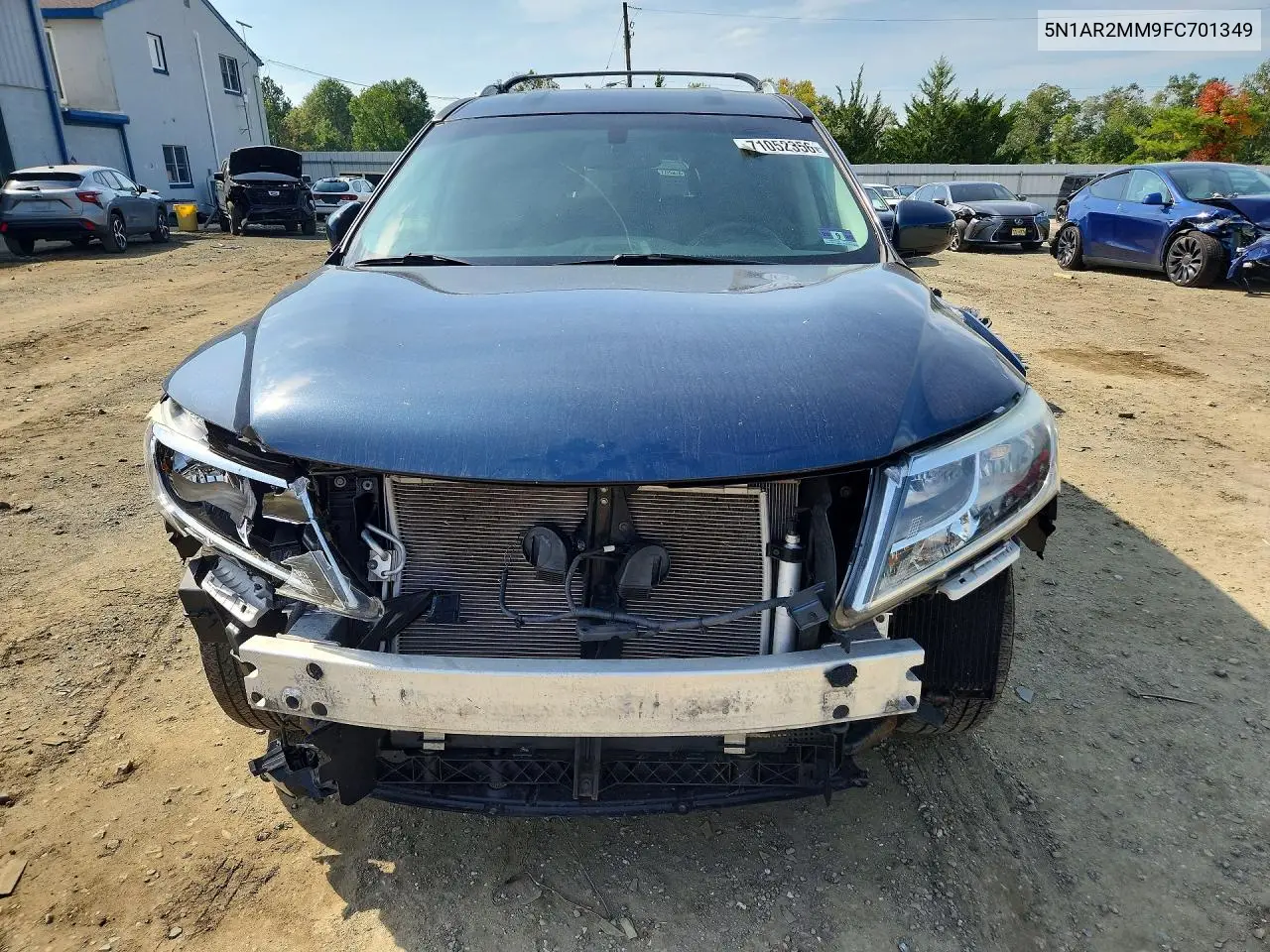 2015 NISSAN PATHFINDER VIN 5N1AR2MM9FC701349 — фото 5