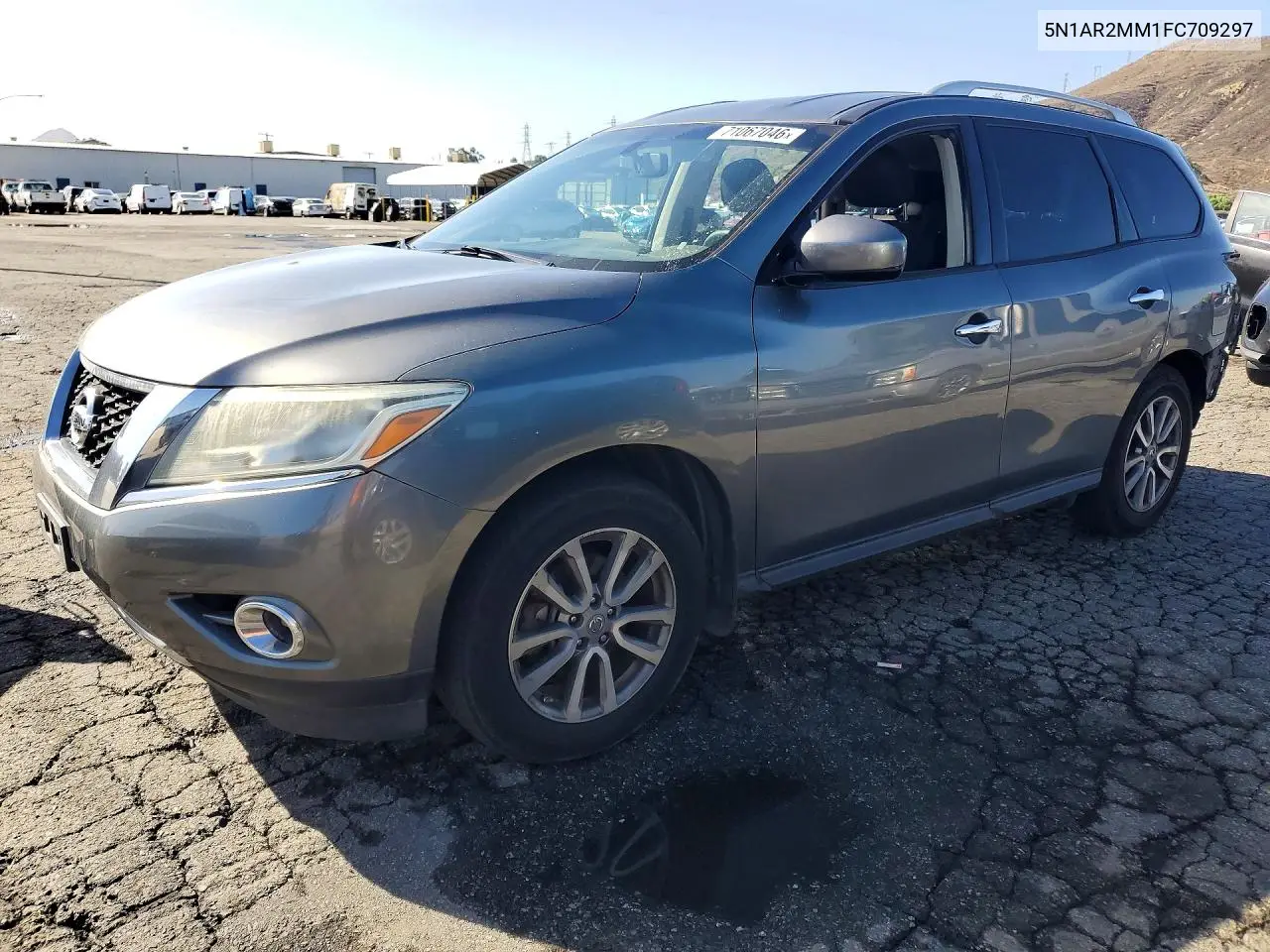 NISSAN PATHFINDER 2015, VIN 5N1AR2MM1FC709297