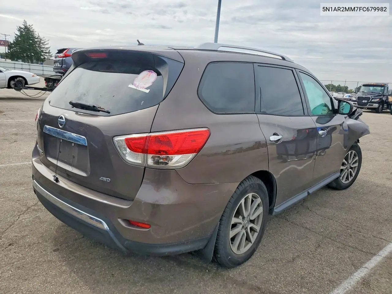 2015 NISSAN PATHFINDER VIN 5N1AR2MM7FC679982 — фото 3