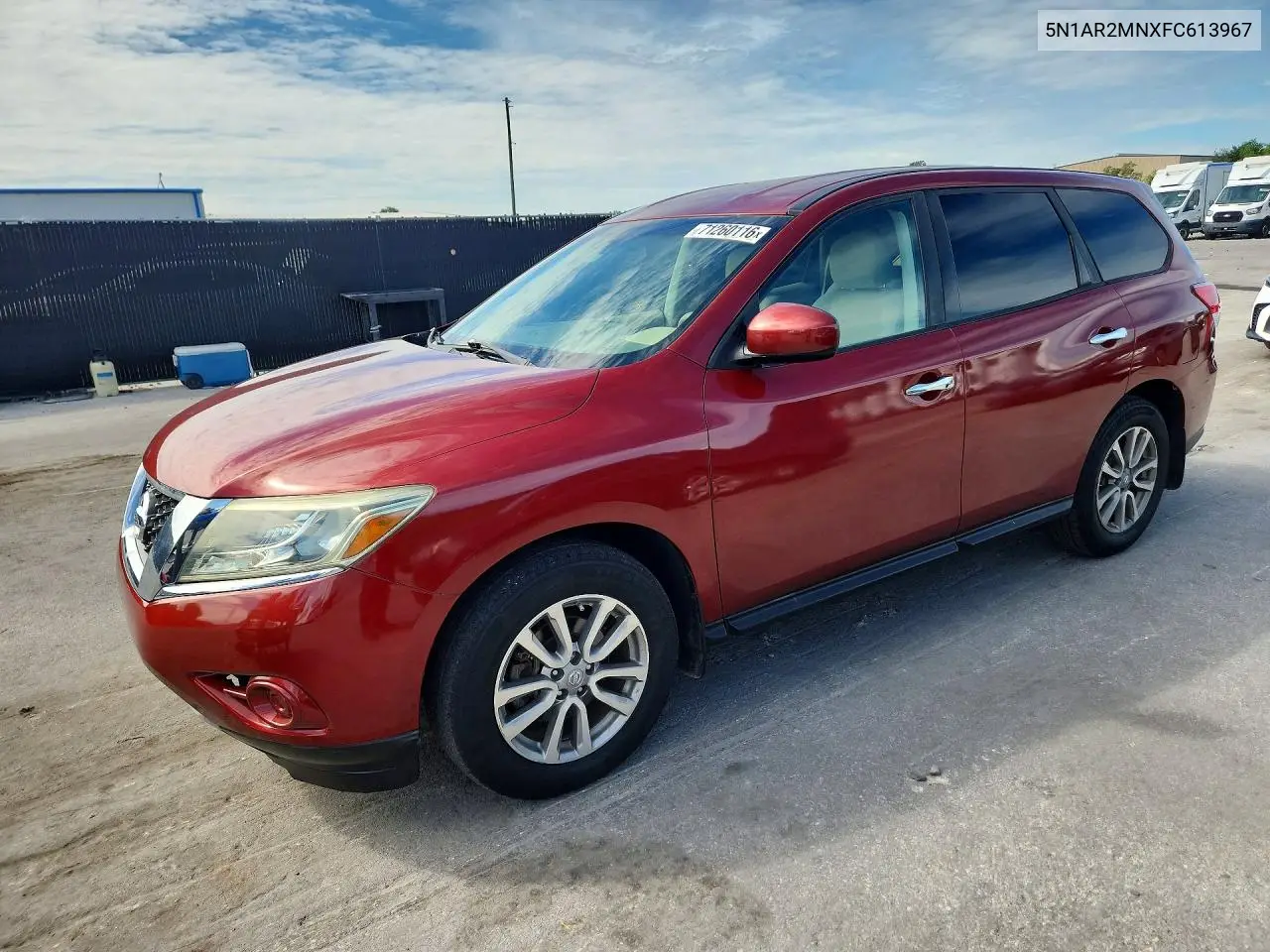 NISSAN PATHFINDER 2015, VIN 5N1AR2MNXFC613967
