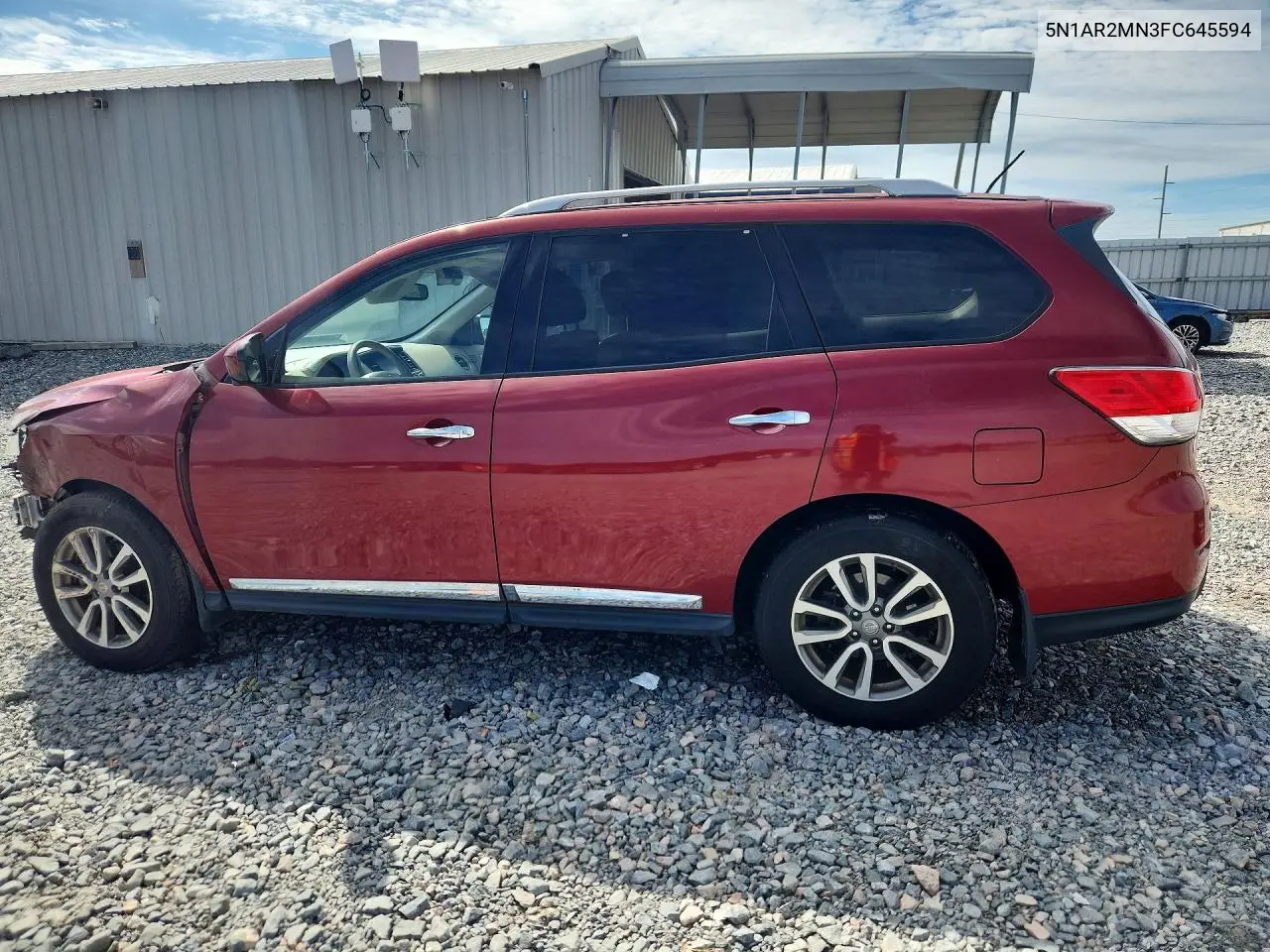 2015 NISSAN PATHFINDER VIN 5N1AR2MN3FC645594 — фото 2