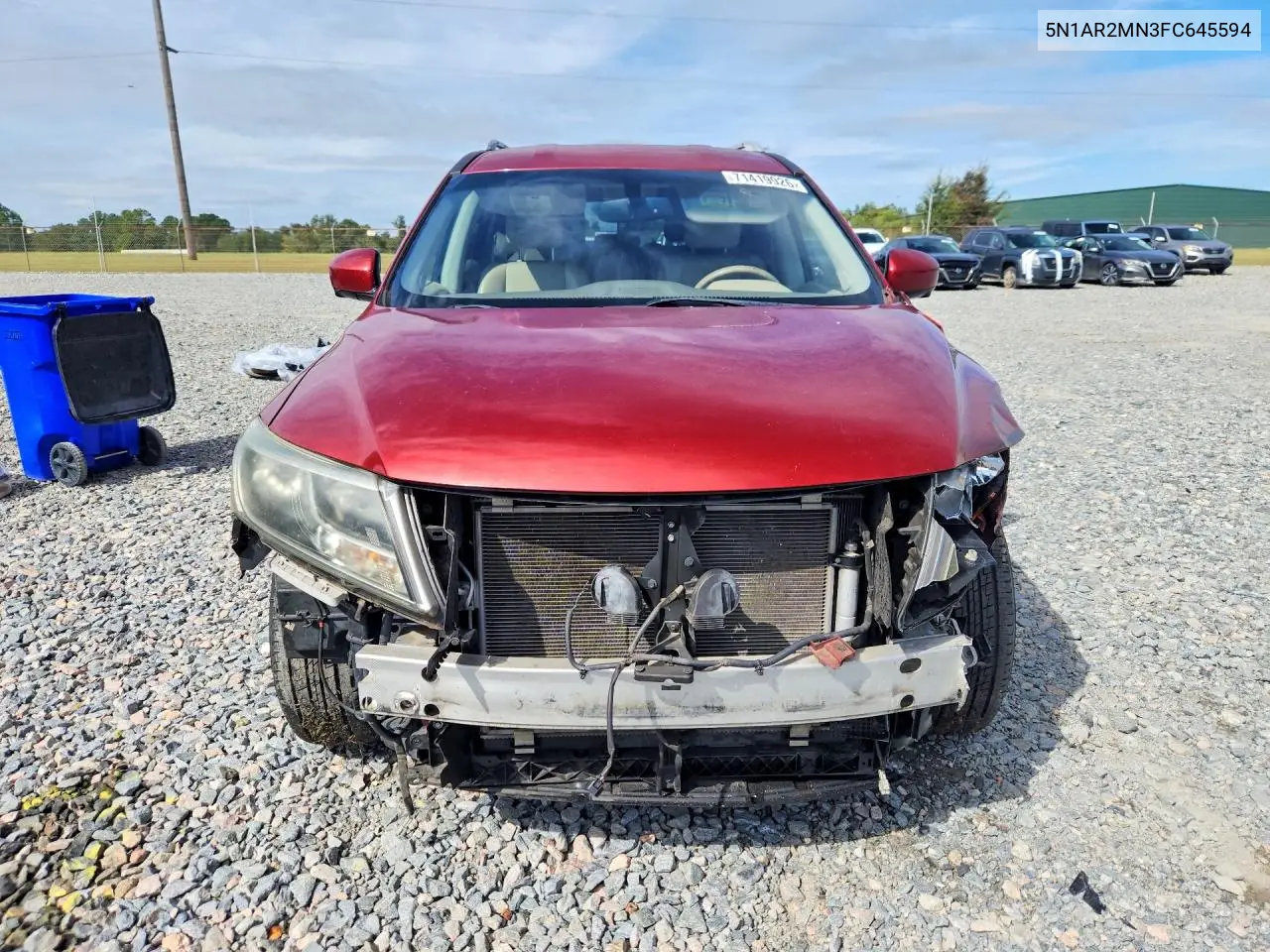2015 NISSAN PATHFINDER VIN 5N1AR2MN3FC645594 — фото 5