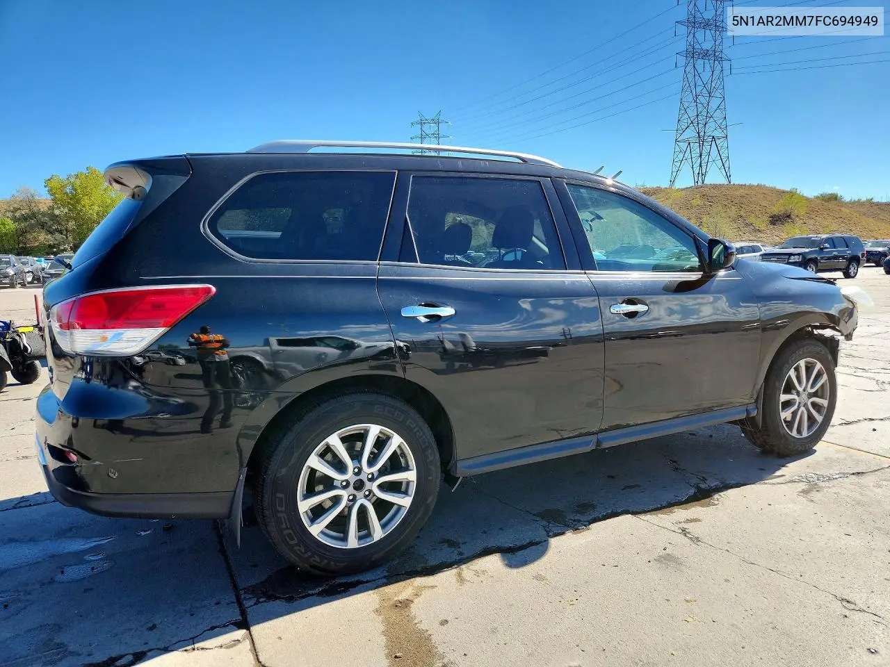 2015 NISSAN PATHFINDER VIN 5N1AR2MM7FC694949 — фото 3