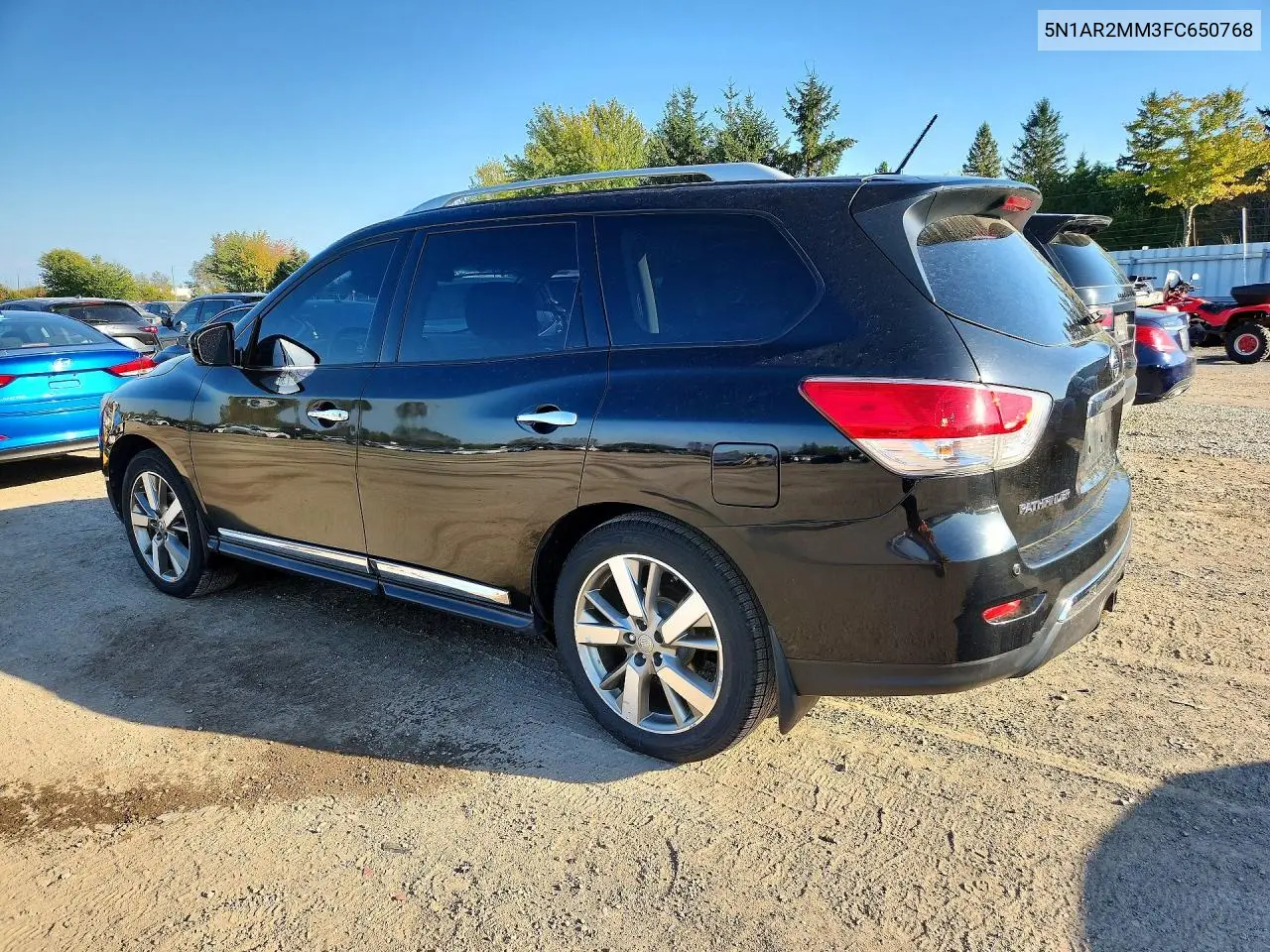 2015 NISSAN PATHFINDER VIN 5N1AR2MM3FC650768 — фото 2