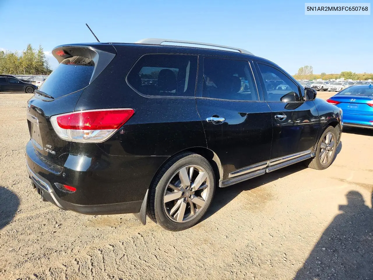 2015 NISSAN PATHFINDER VIN 5N1AR2MM3FC650768 — фото 3