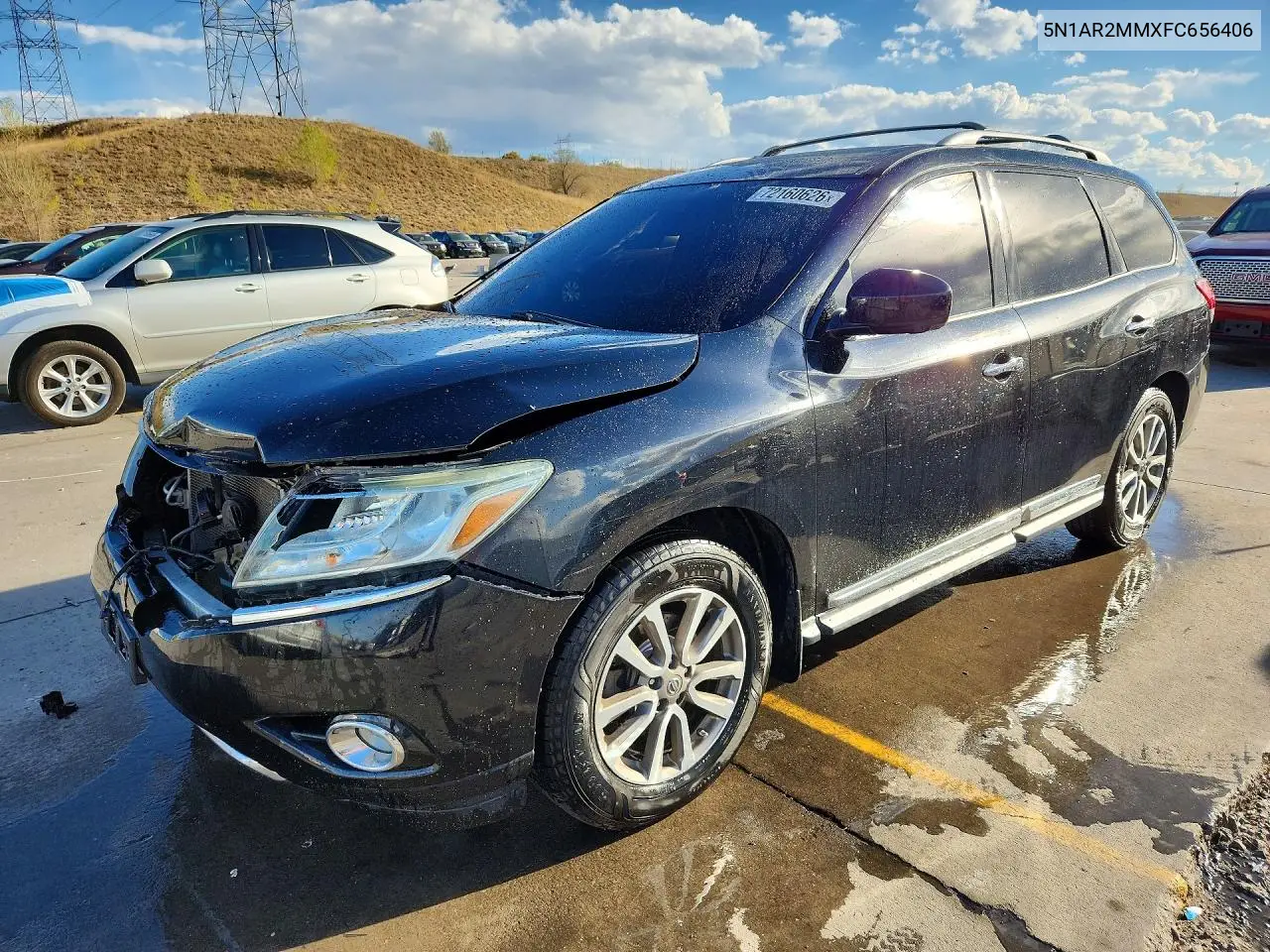 NISSAN PATHFINDER 2015, VIN 5N1AR2MMXFC656406