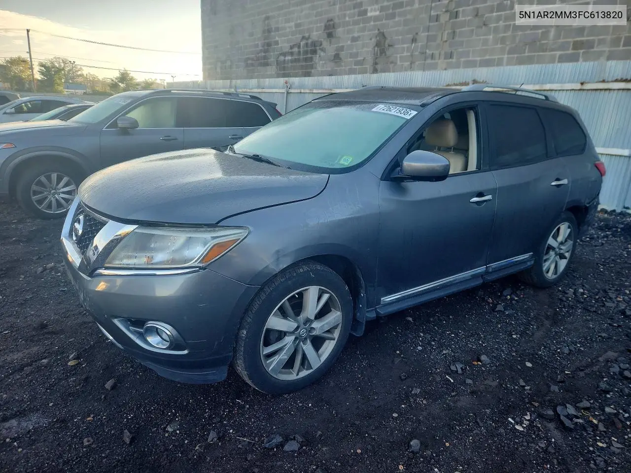NISSAN PATHFINDER 2015, VIN 5N1AR2MM3FC613820