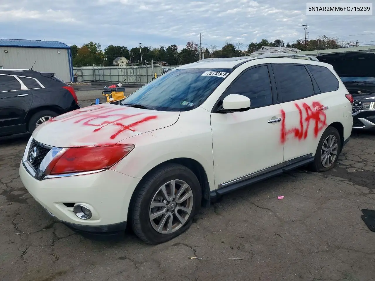 NISSAN PATHFINDER 2015, VIN 5N1AR2MM6FC715239