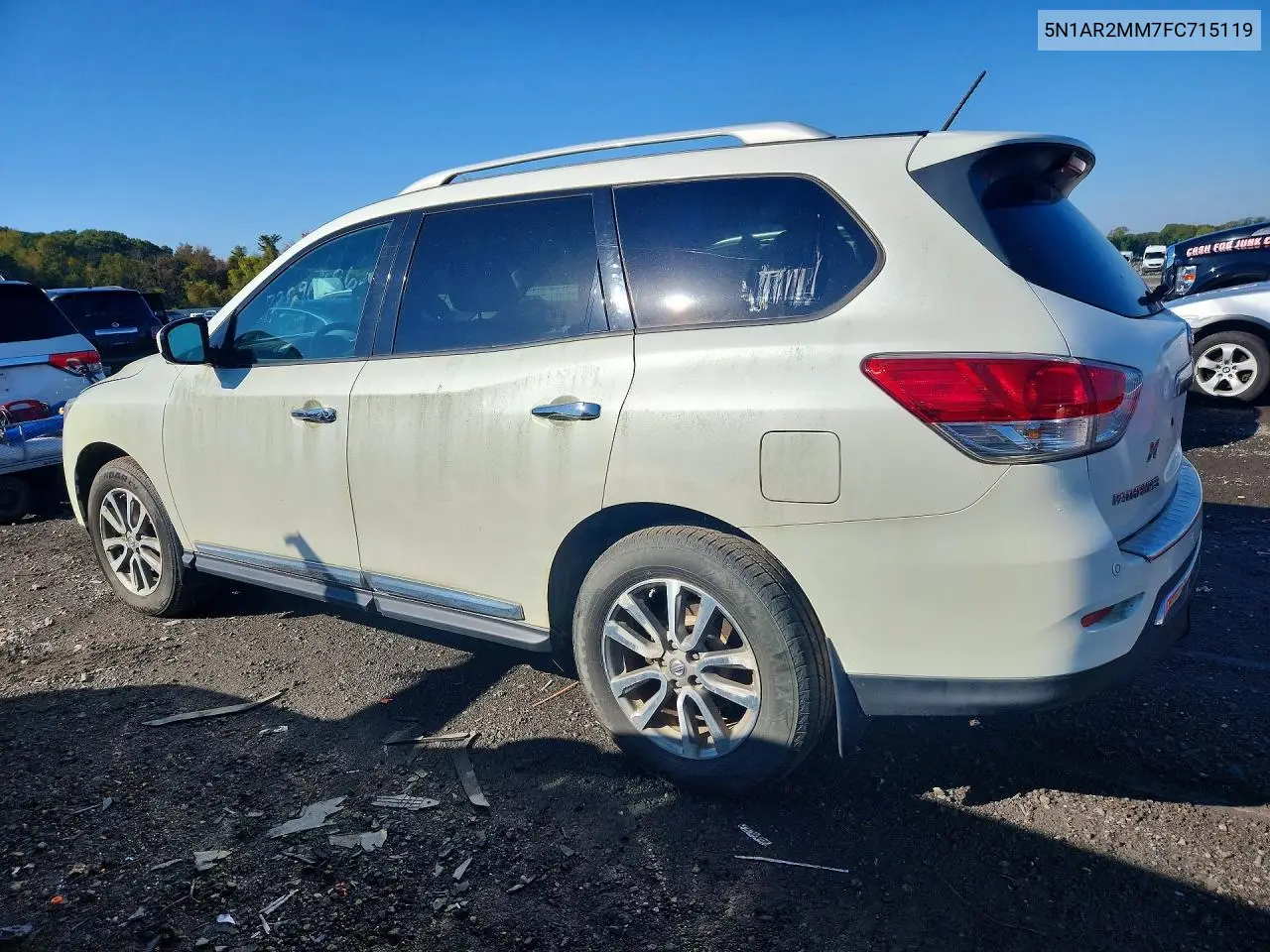 2015 NISSAN PATHFINDER VIN 5N1AR2MM7FC715119 — фото 2