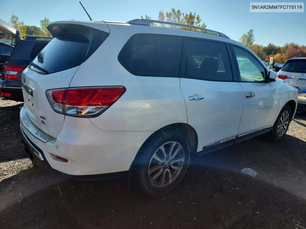 2015 NISSAN PATHFINDER VIN 5N1AR2MM7FC715119 — фото 3