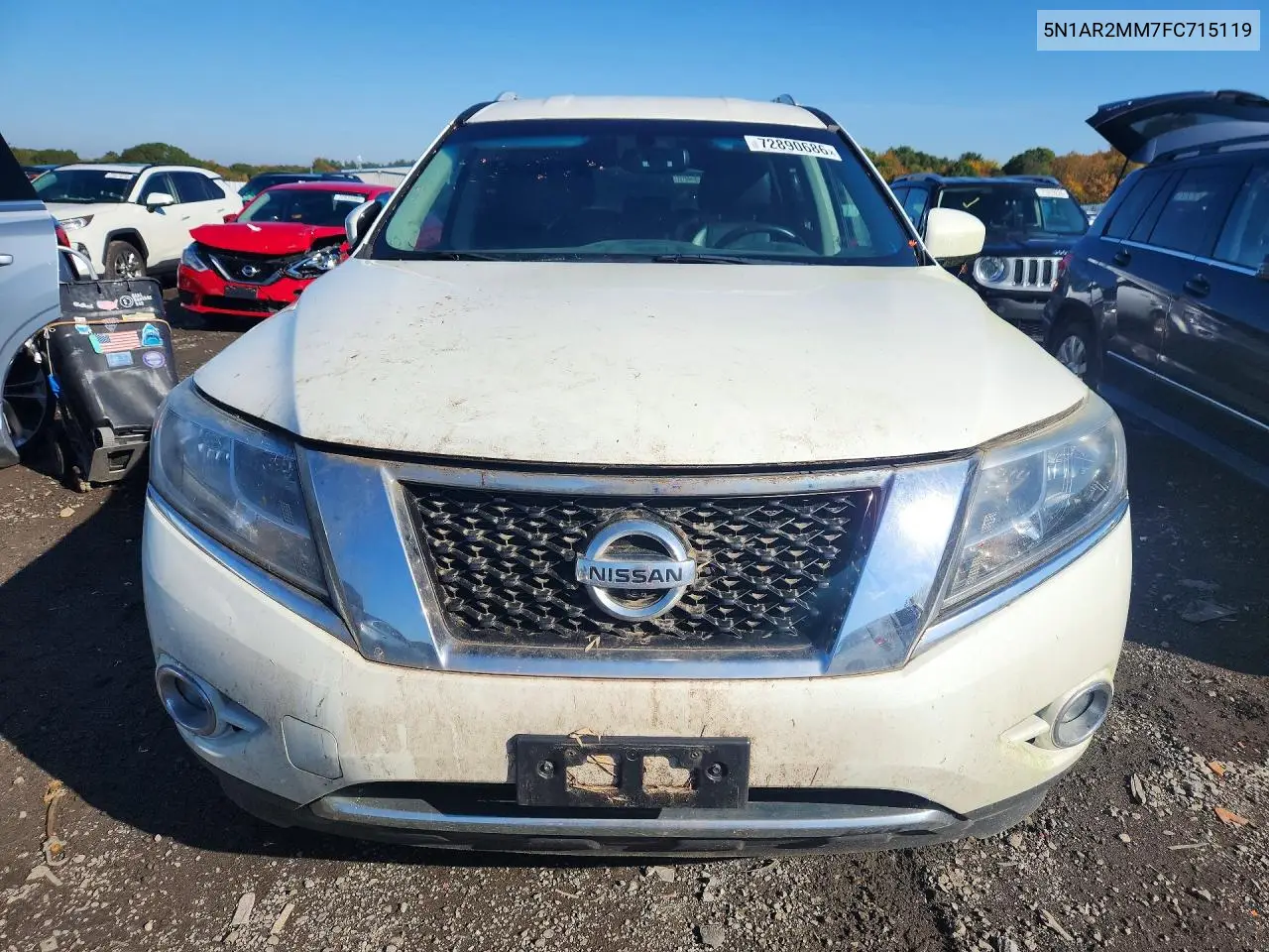 2015 NISSAN PATHFINDER VIN 5N1AR2MM7FC715119 — фото 5