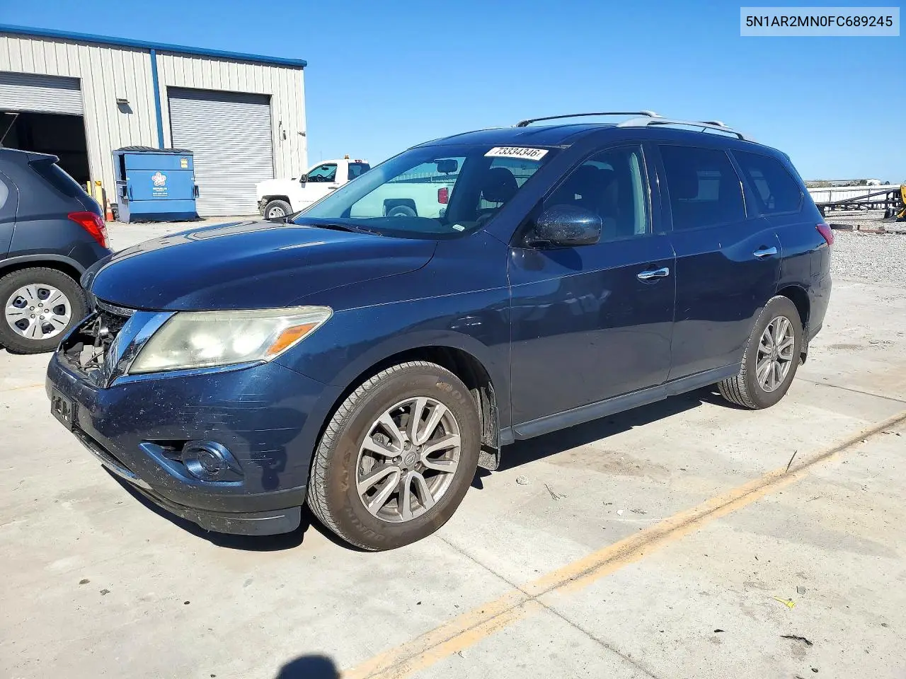 NISSAN PATHFINDER 2015, VIN 5N1AR2MN0FC689245