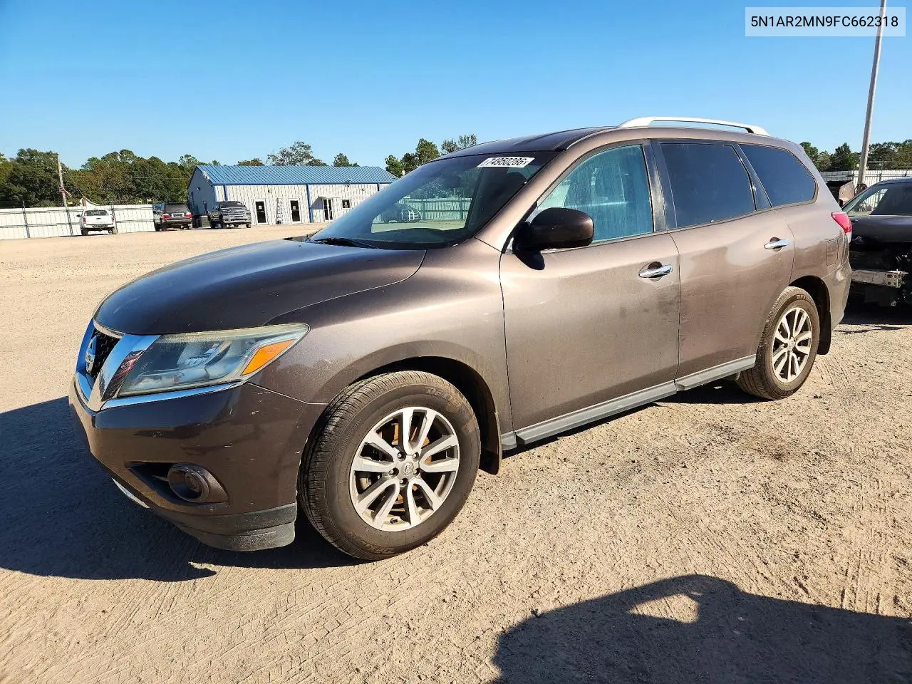NISSAN PATHFINDER 2015, VIN 5N1AR2MN9FC662318