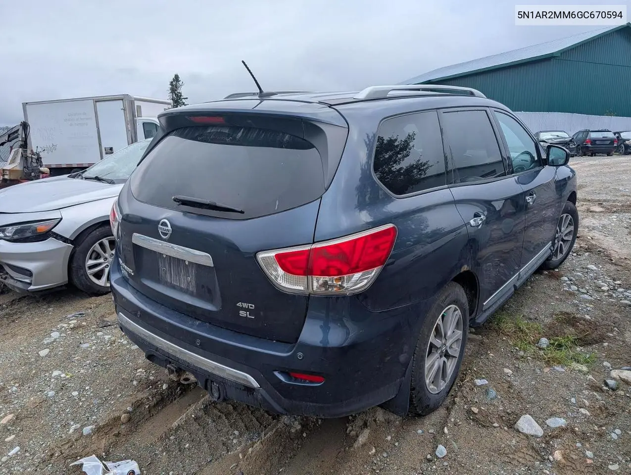 2016 NISSAN PATHFINDER VIN 5N1AR2MM6GC670594 — фото 3