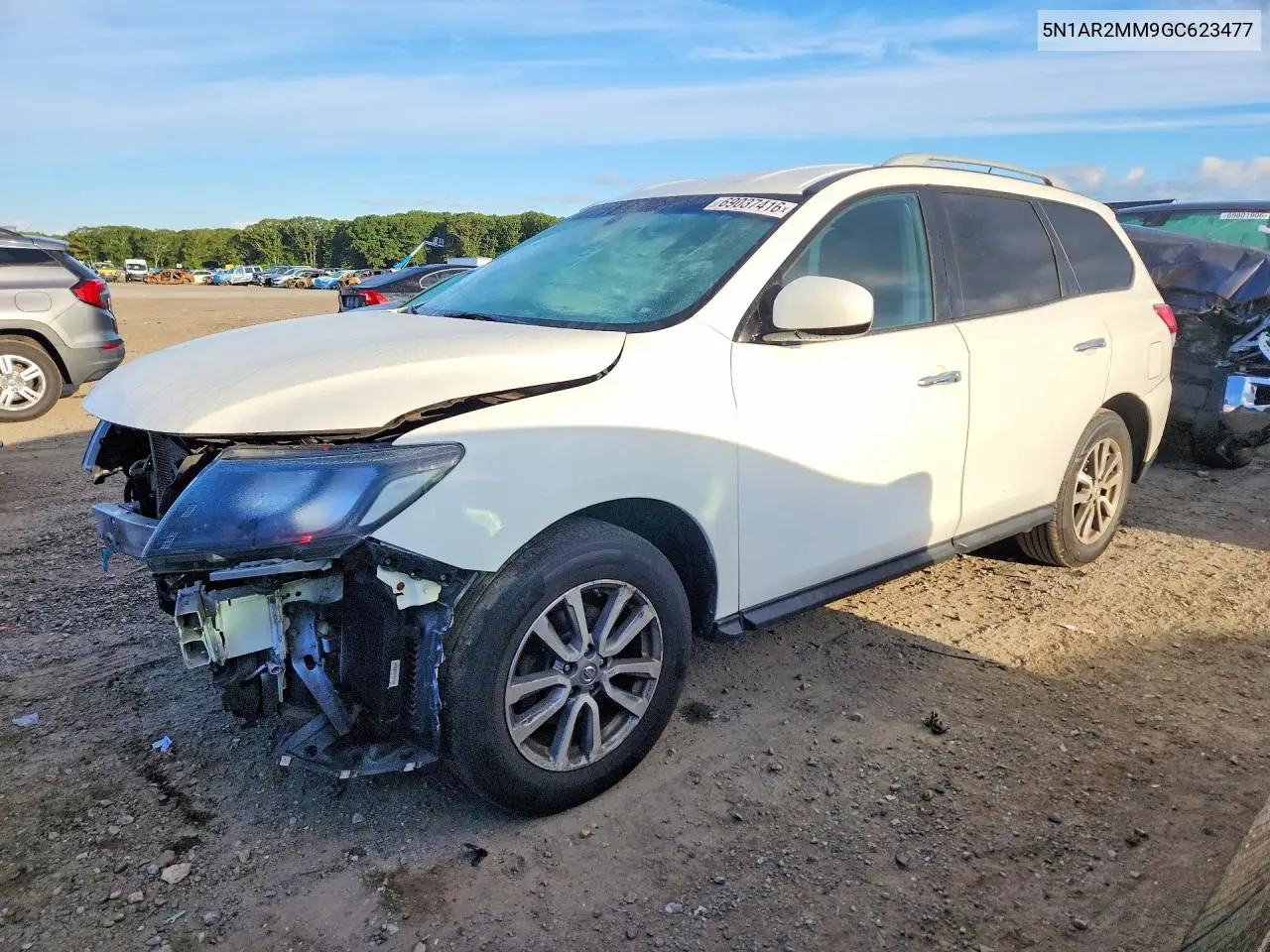 NISSAN PATHFINDER 2016, VIN 5N1AR2MM9GC623477