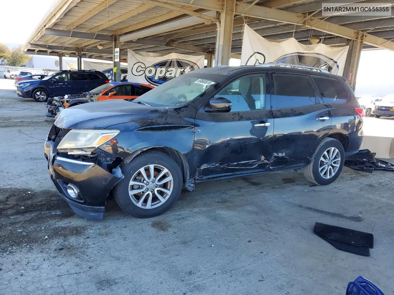 NISSAN PATHFINDER 2016, VIN 5N1AR2MM1GC655355