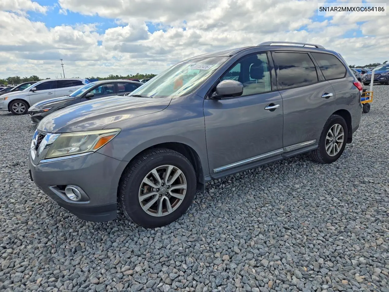 NISSAN PATHFINDER 2016, VIN 5N1AR2MMXGC654186