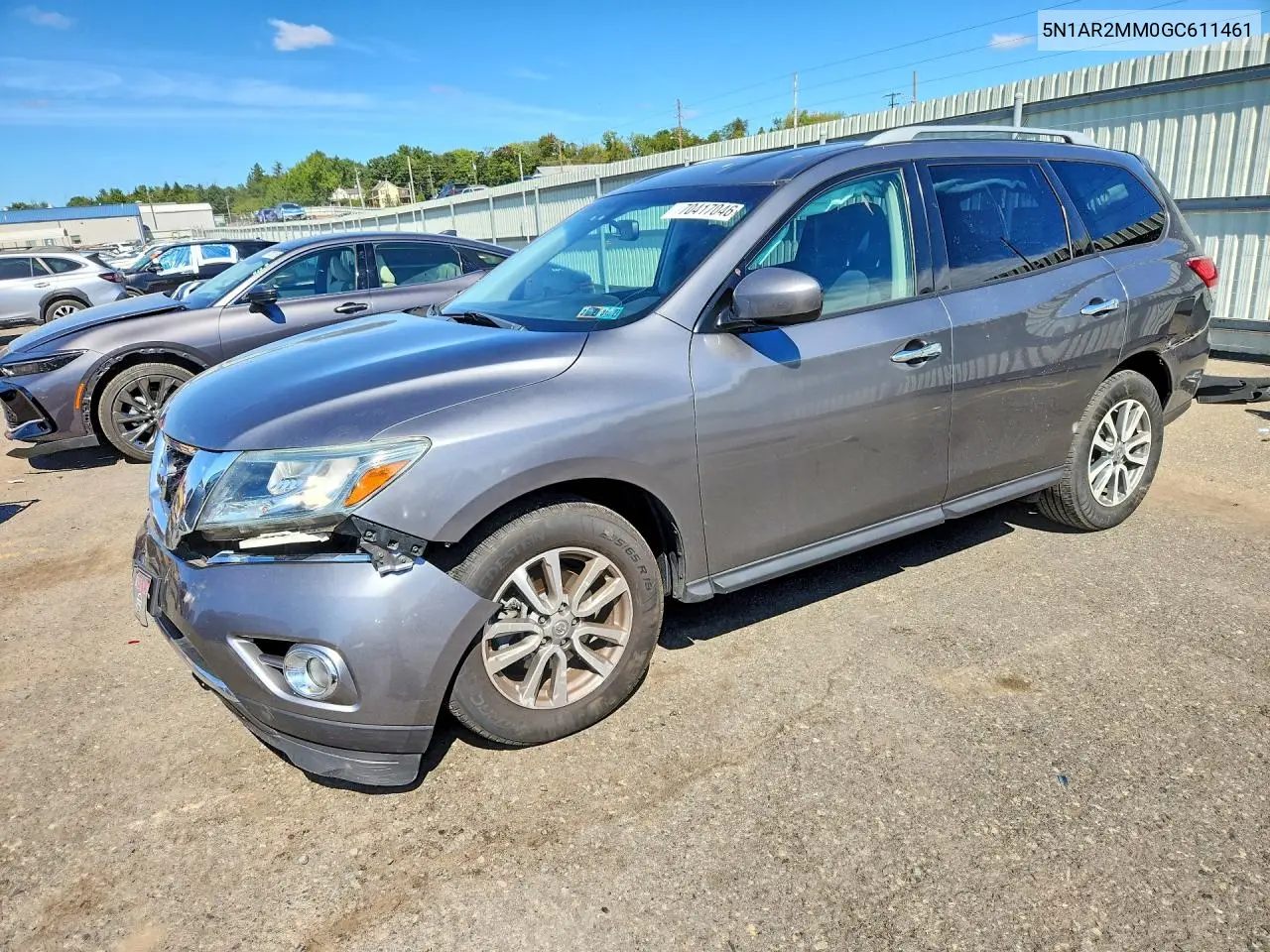 NISSAN PATHFINDER 2016, VIN 5N1AR2MM0GC611461