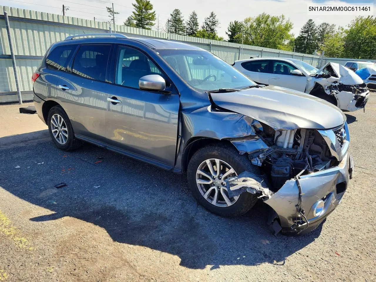 2016 NISSAN PATHFINDER VIN 5N1AR2MM0GC611461 — фото 4