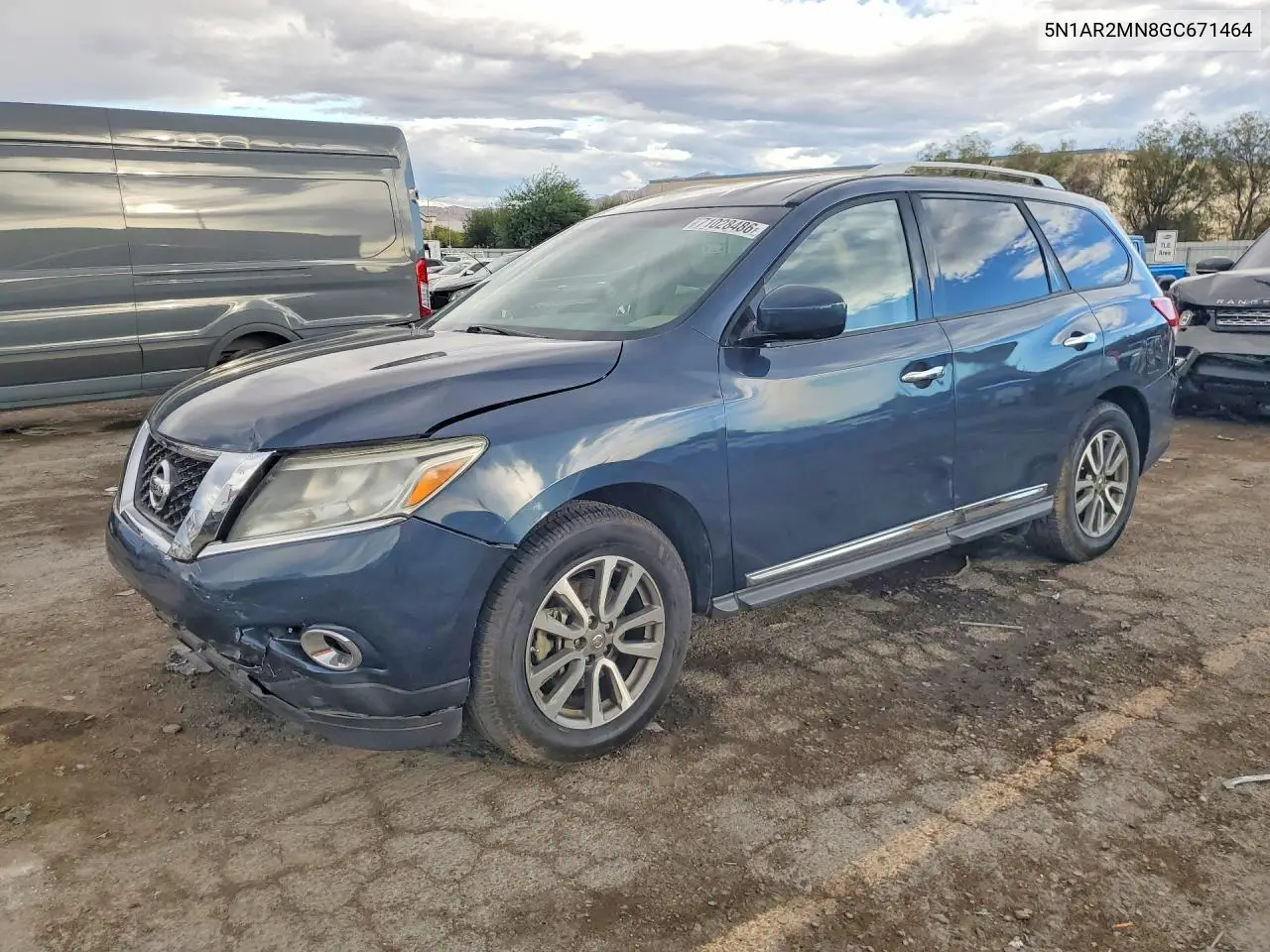 NISSAN PATHFINDER 2016, VIN 5N1AR2MN8GC671464