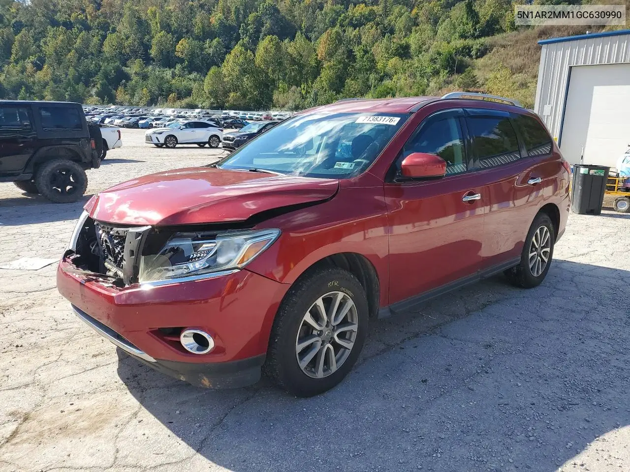 NISSAN PATHFINDER 2016, VIN 5N1AR2MM1GC630990