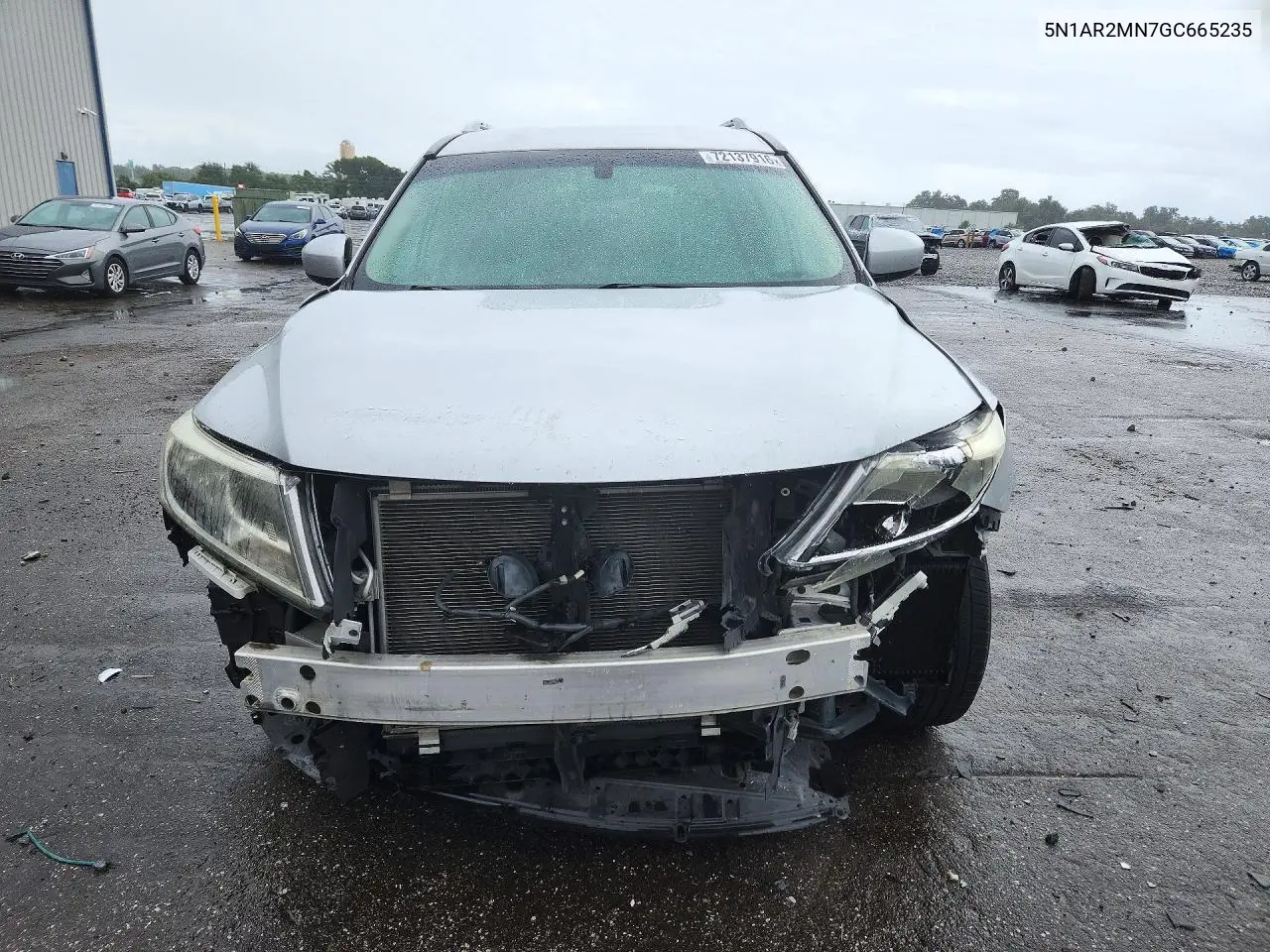 2016 NISSAN PATHFINDER VIN 5N1AR2MN7GC665235 — фото 5