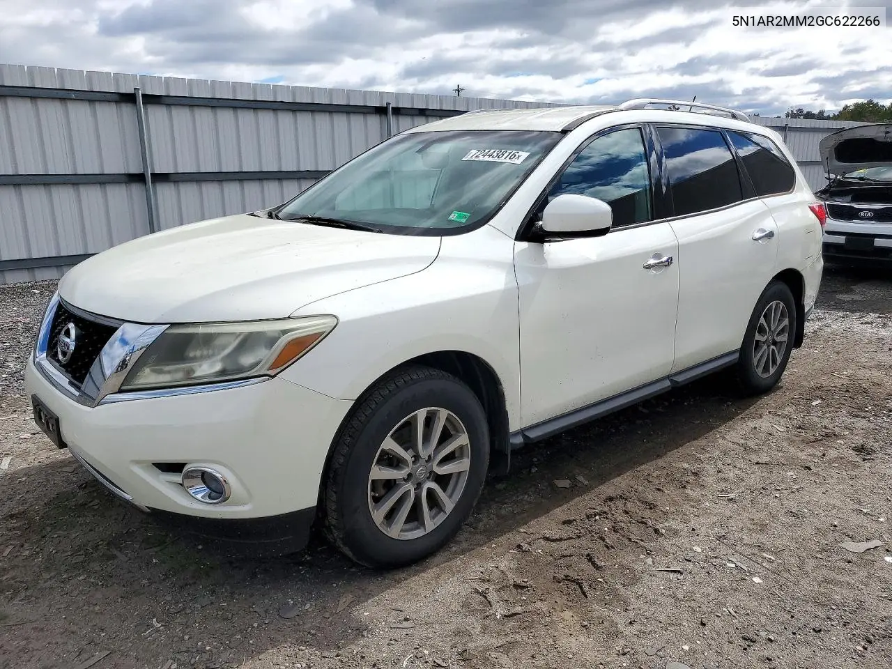 NISSAN PATHFINDER 2016, VIN 5N1AR2MM2GC622266