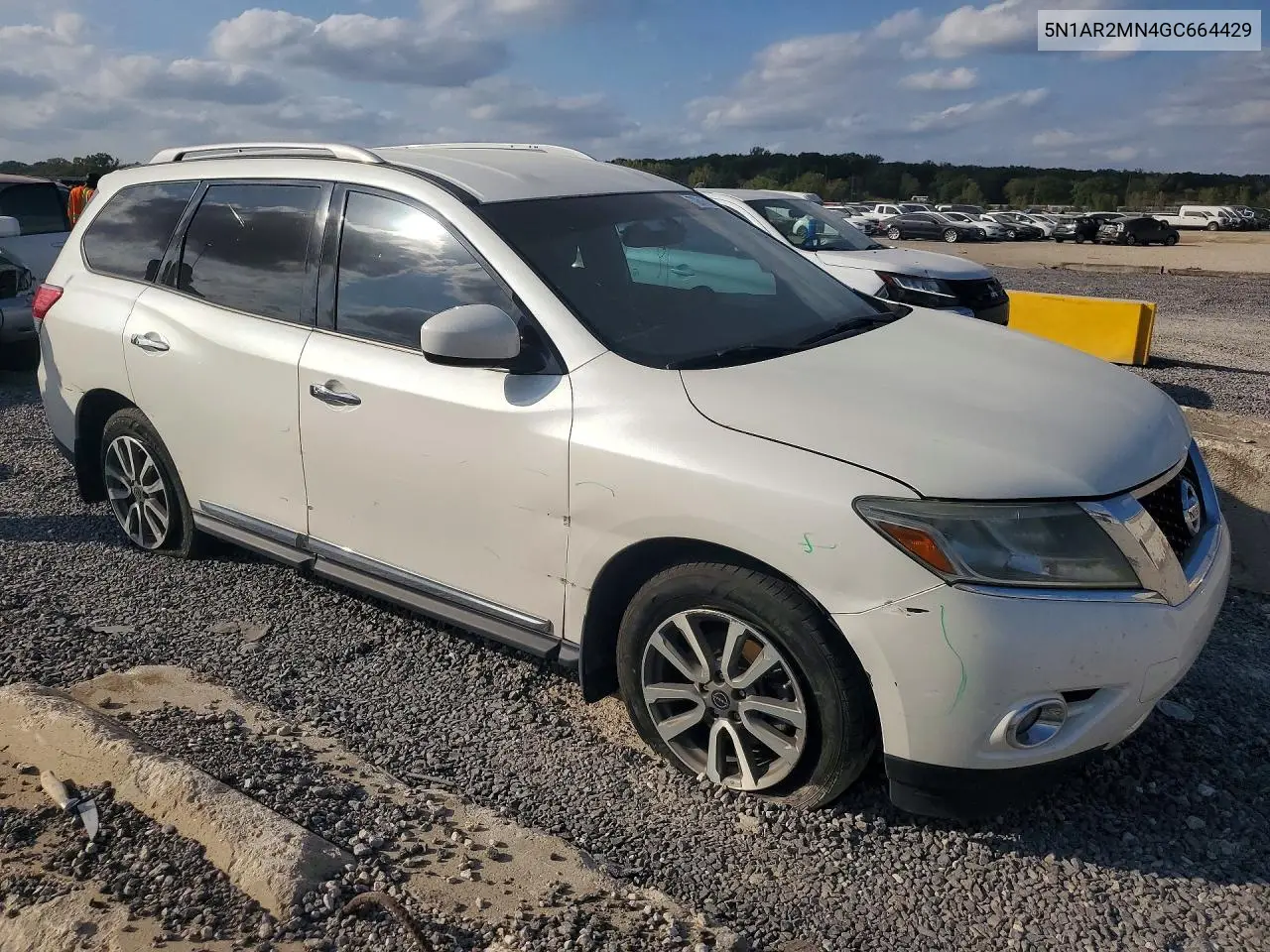 2016 NISSAN PATHFINDER VIN 5N1AR2MN4GC664429 — фото 4