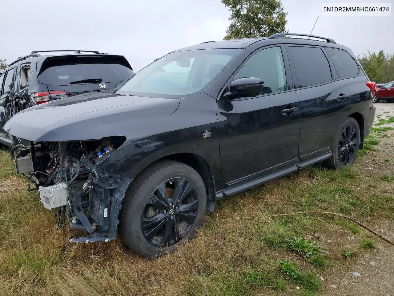 NISSAN PATHFINDER 2017, VIN 5N1DR2MM8HC661474