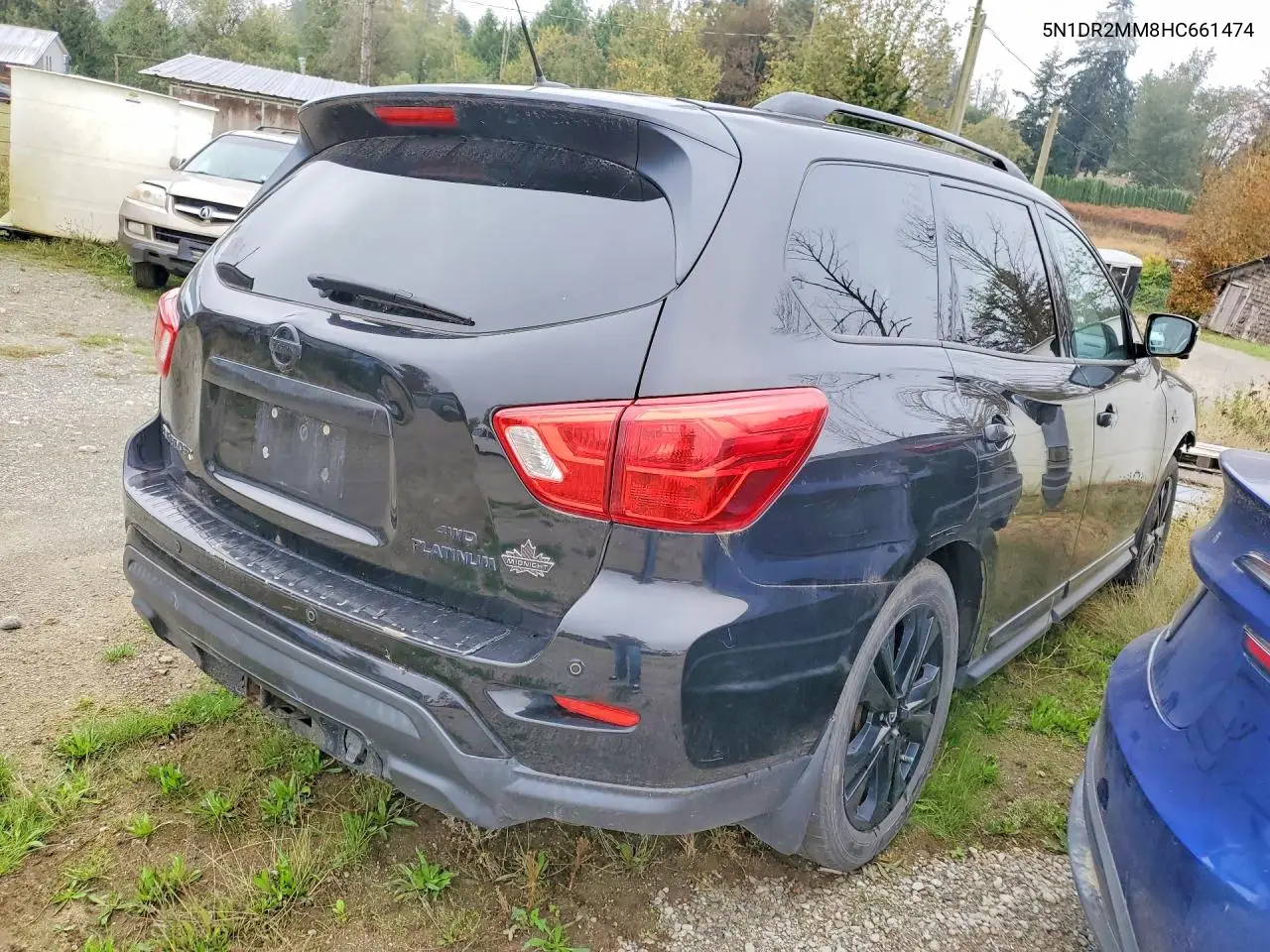 2017 NISSAN PATHFINDER VIN 5N1DR2MM8HC661474 — фото 3