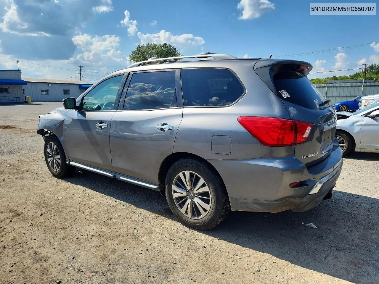 2017 NISSAN PATHFINDER VIN 5N1DR2MM5HC650707 — фото 2