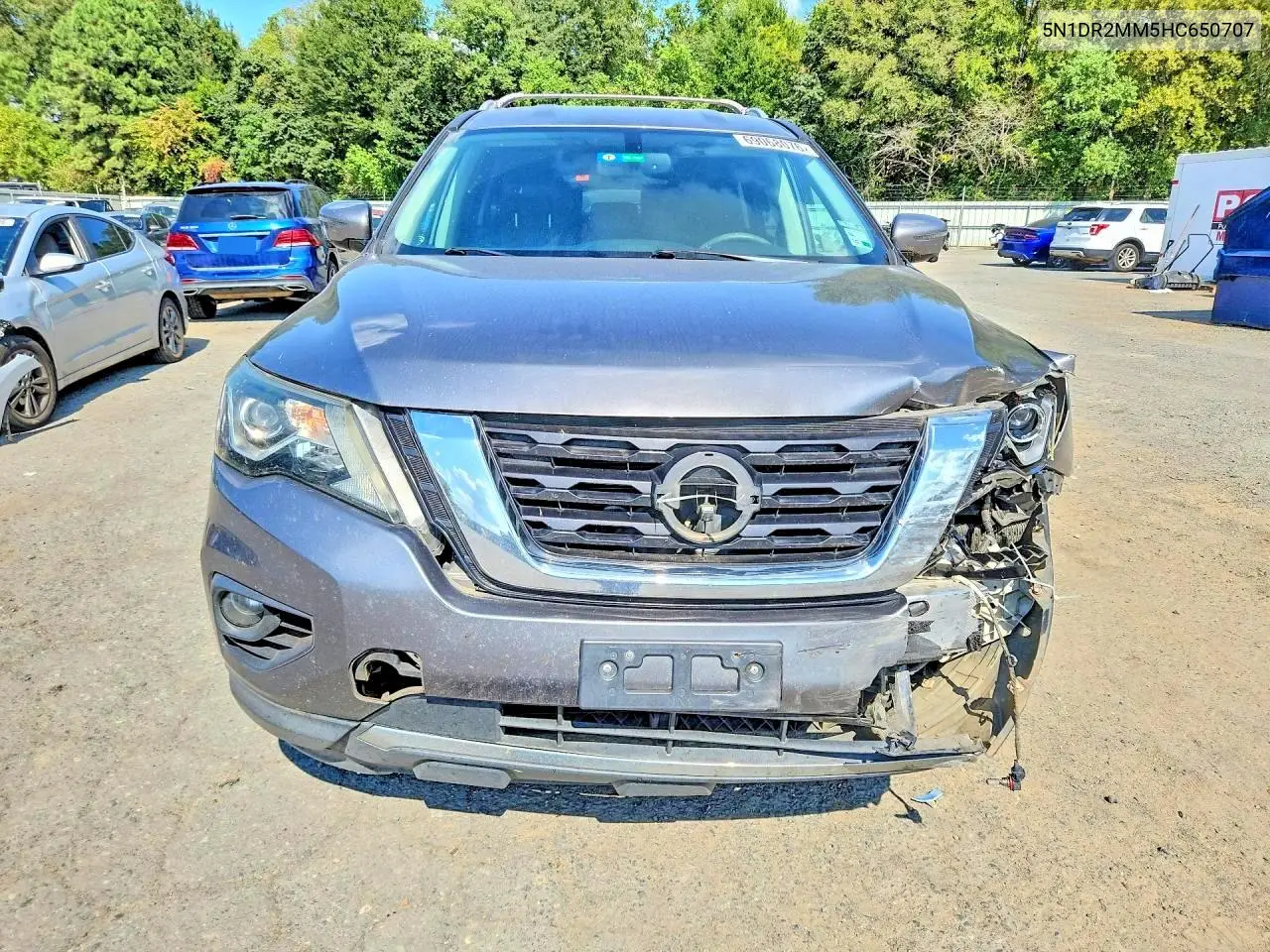 2017 NISSAN PATHFINDER VIN 5N1DR2MM5HC650707 — фото 5