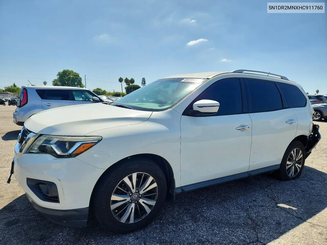 NISSAN PATHFINDER 2017, VIN 5N1DR2MNXHC911760