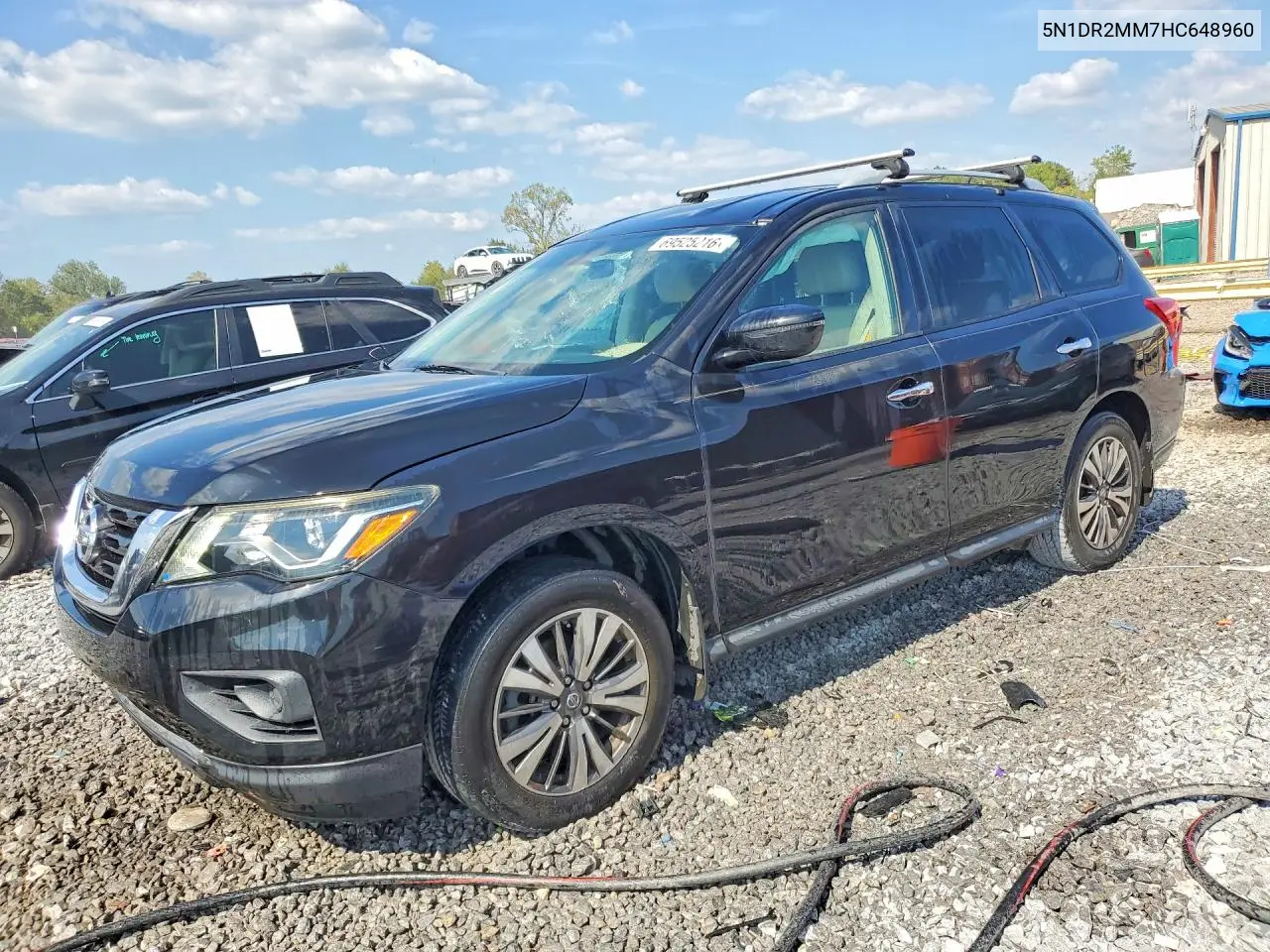 NISSAN PATHFINDER 2017, VIN 5N1DR2MM7HC648960