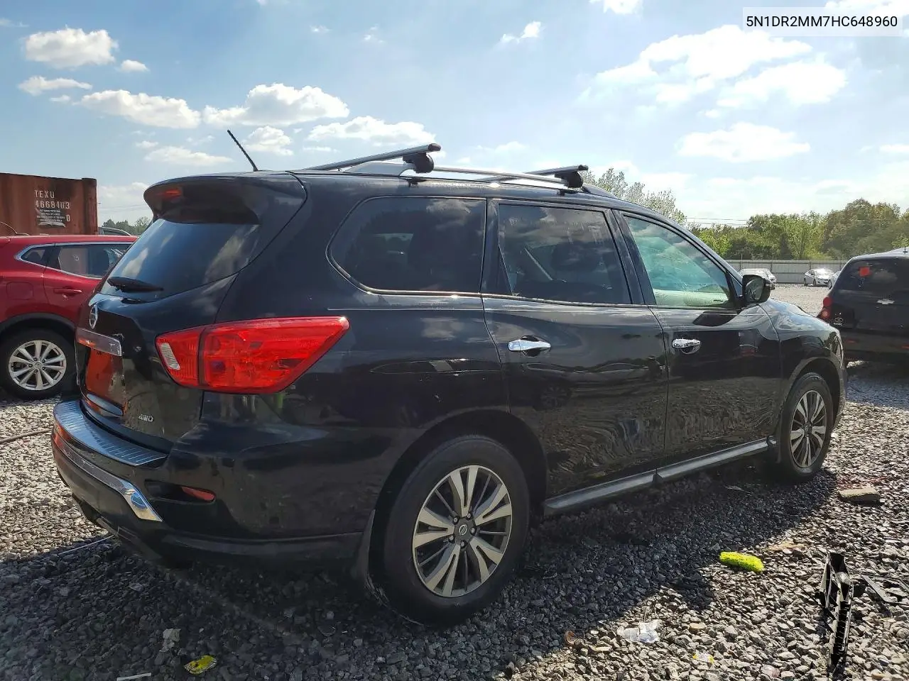 2017 NISSAN PATHFINDER VIN 5N1DR2MM7HC648960 — фото 3