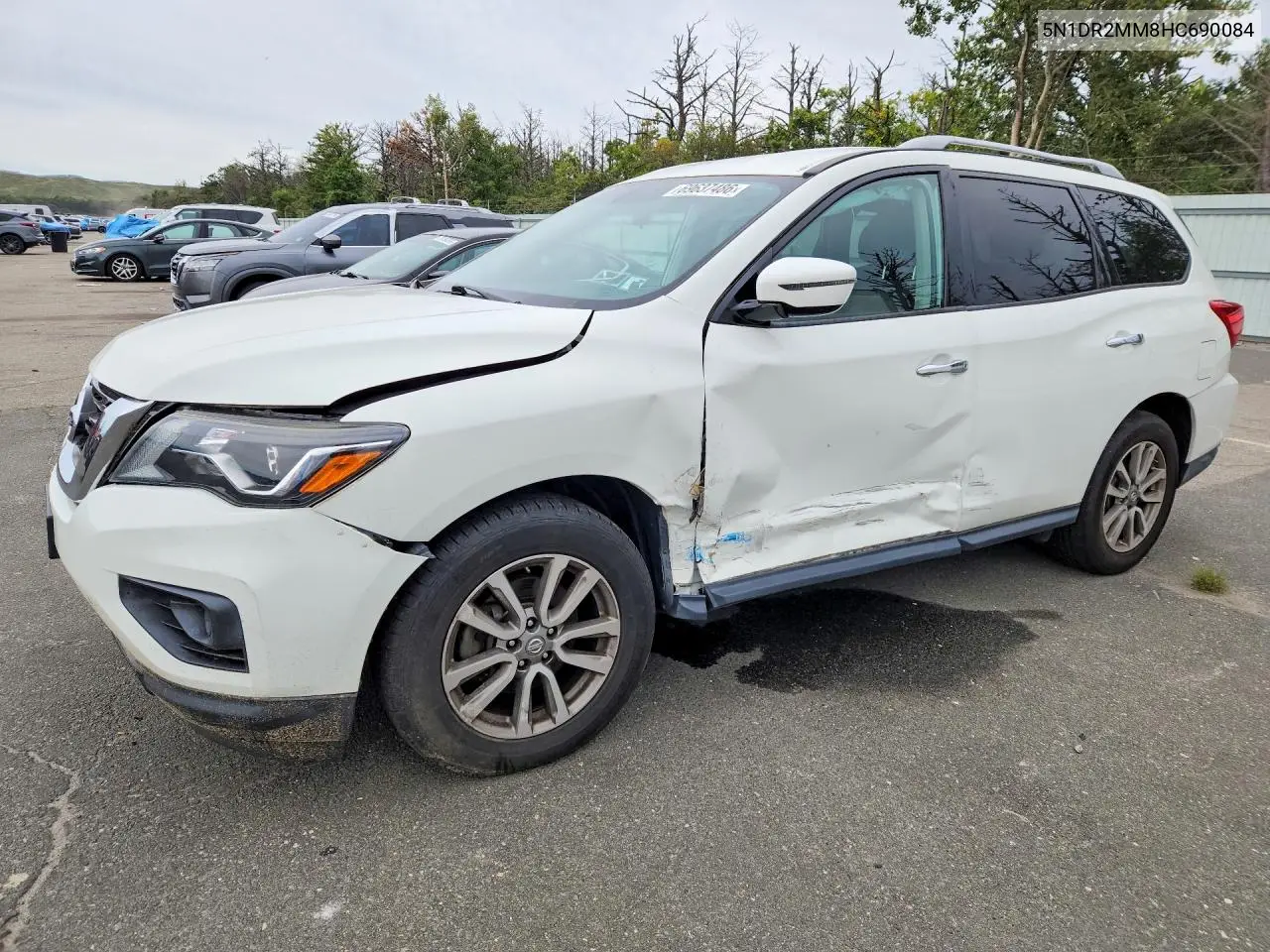 NISSAN PATHFINDER 2017, VIN 5N1DR2MM8HC690084