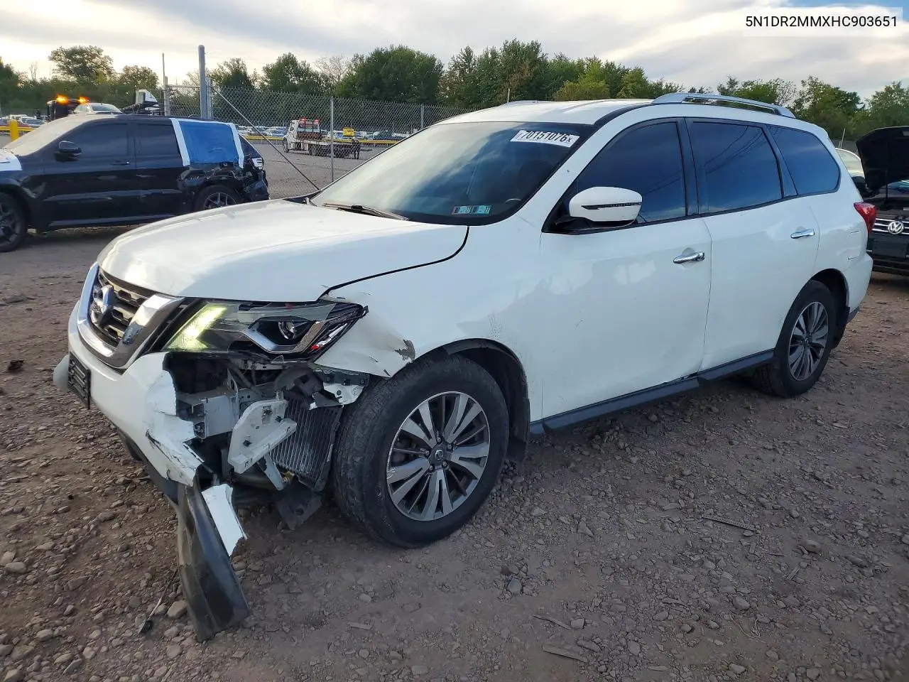 NISSAN PATHFINDER 2017, VIN 5N1DR2MMXHC903651